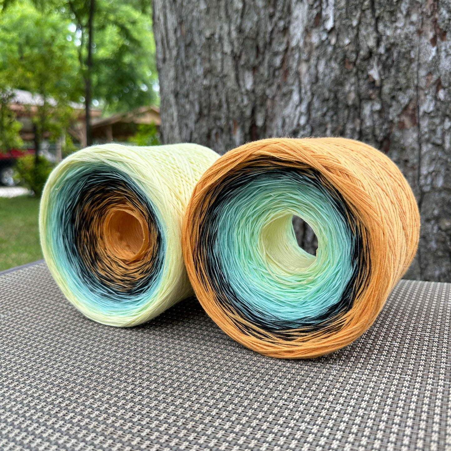 Calm Squid, Gradient Cotton Natural Fiber Yarn
