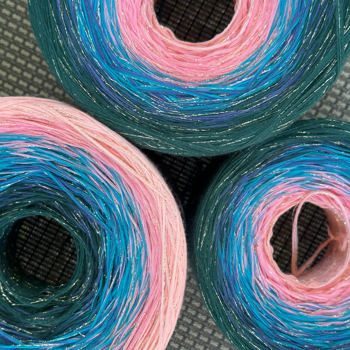 Celestial Lake Sparkle, Gradient Yarn With Sparkle