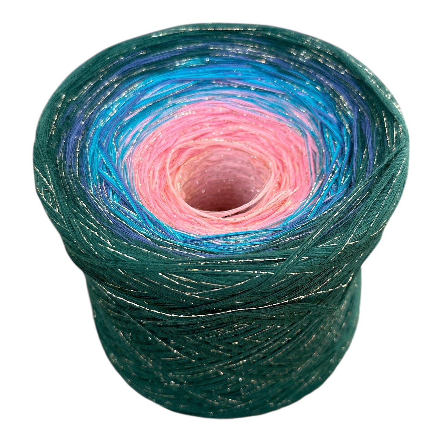 Celestial Lake Sparkle, Gradient Yarn With Sparkle