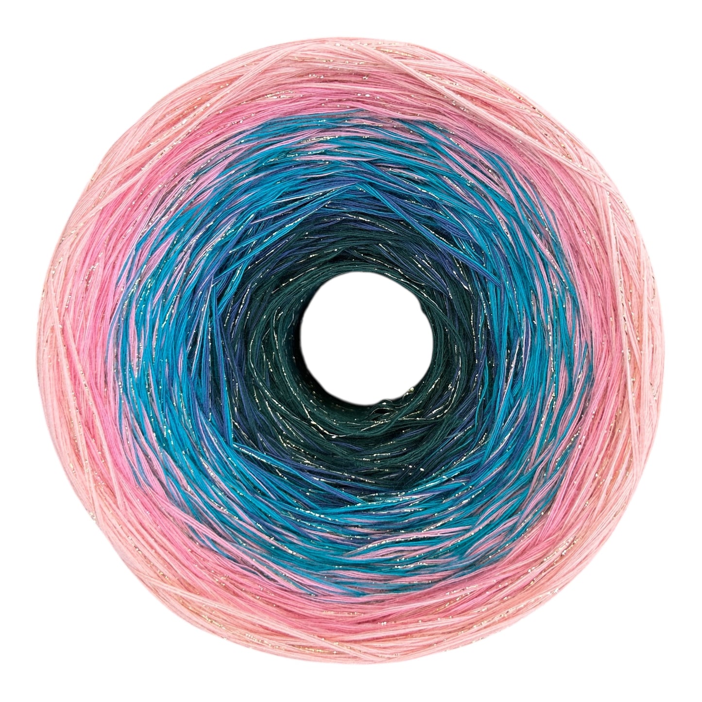 Celestial Lake Sparkle, Gradient Yarn With Sparkle