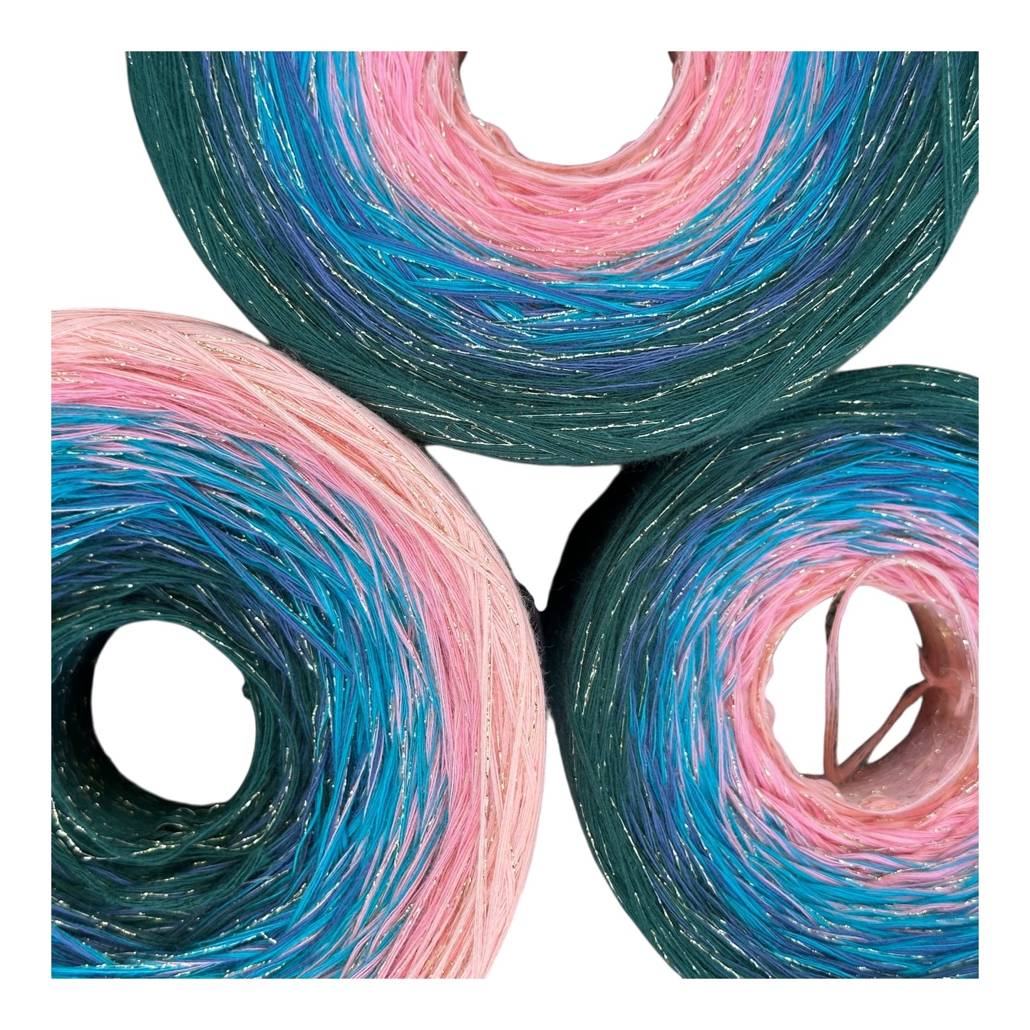 Celestial Lake Sparkle, Gradient Yarn With Sparkle