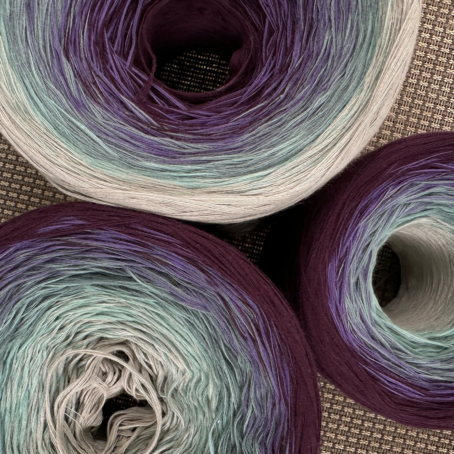 Cloudy Skies, Gradient Cotton Natural Fiber Yarn