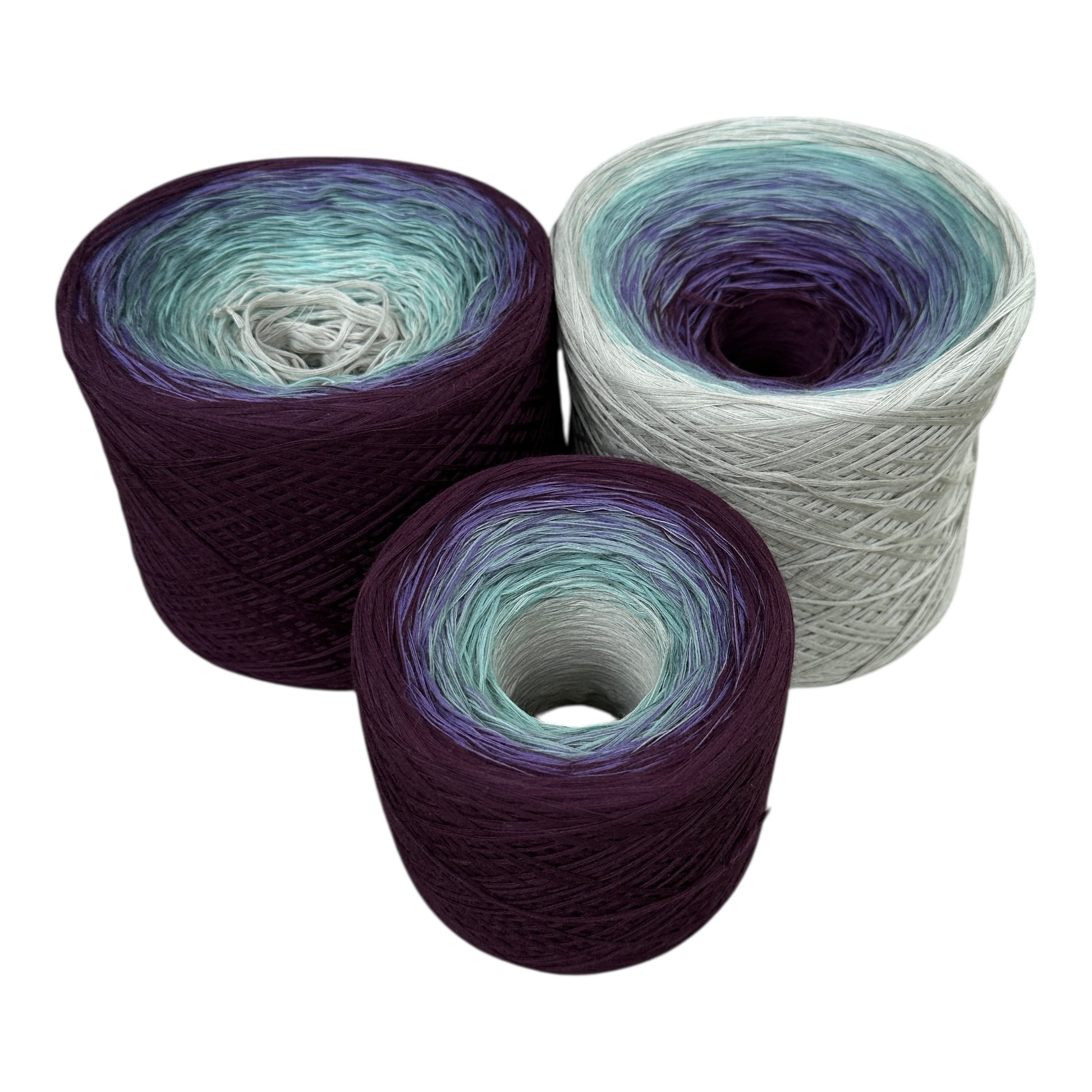 Cloudy Skies, Gradient Cotton Natural Fiber Yarn - Rena'sThreadandCrafts