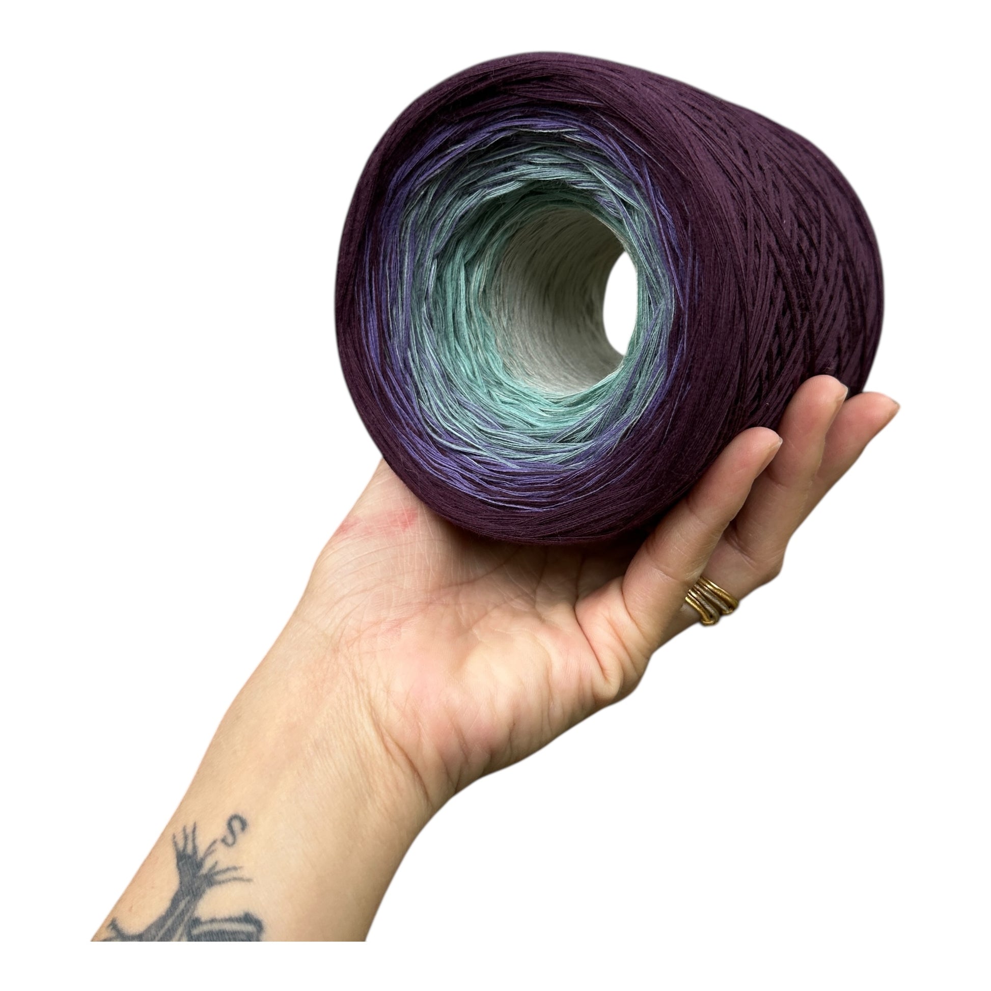 Cloudy Skies, Gradient Cotton Natural Fiber Yarn - Rena'sThreadandCrafts