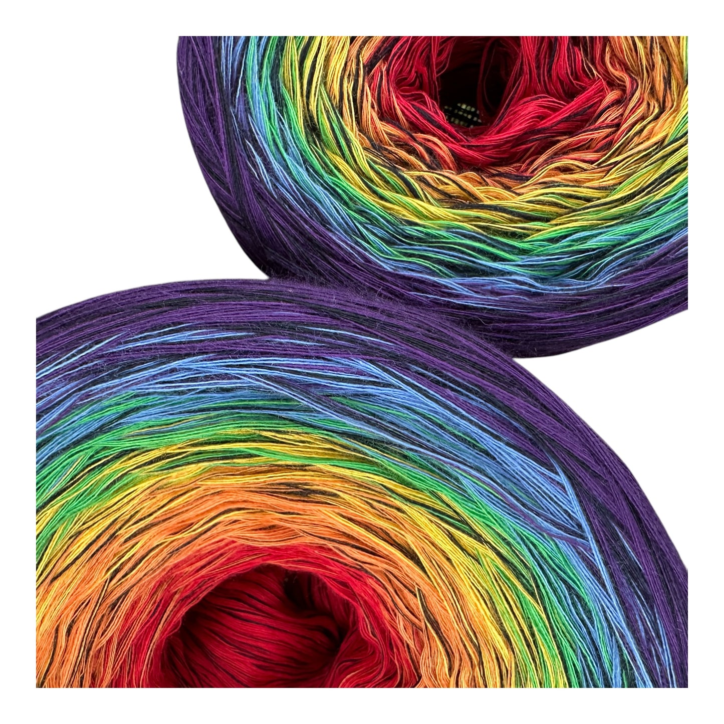 Gothic Rainbow Gradient Cotton Natural Fiber Yarn - Rena'sThreadandCrafts