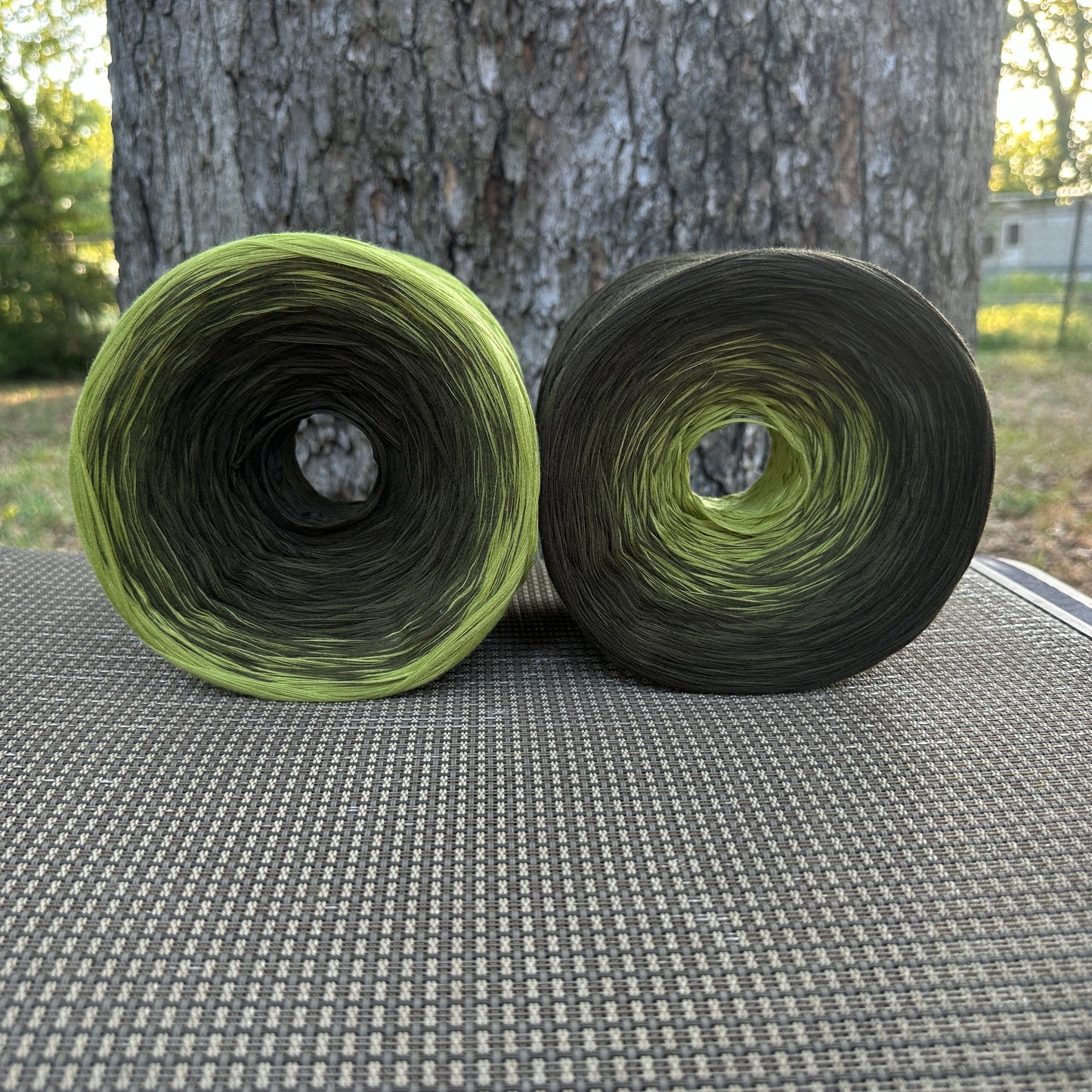 Hunter Green, 12ply cotton, Ombre Cotton Natural Fiber Yarn