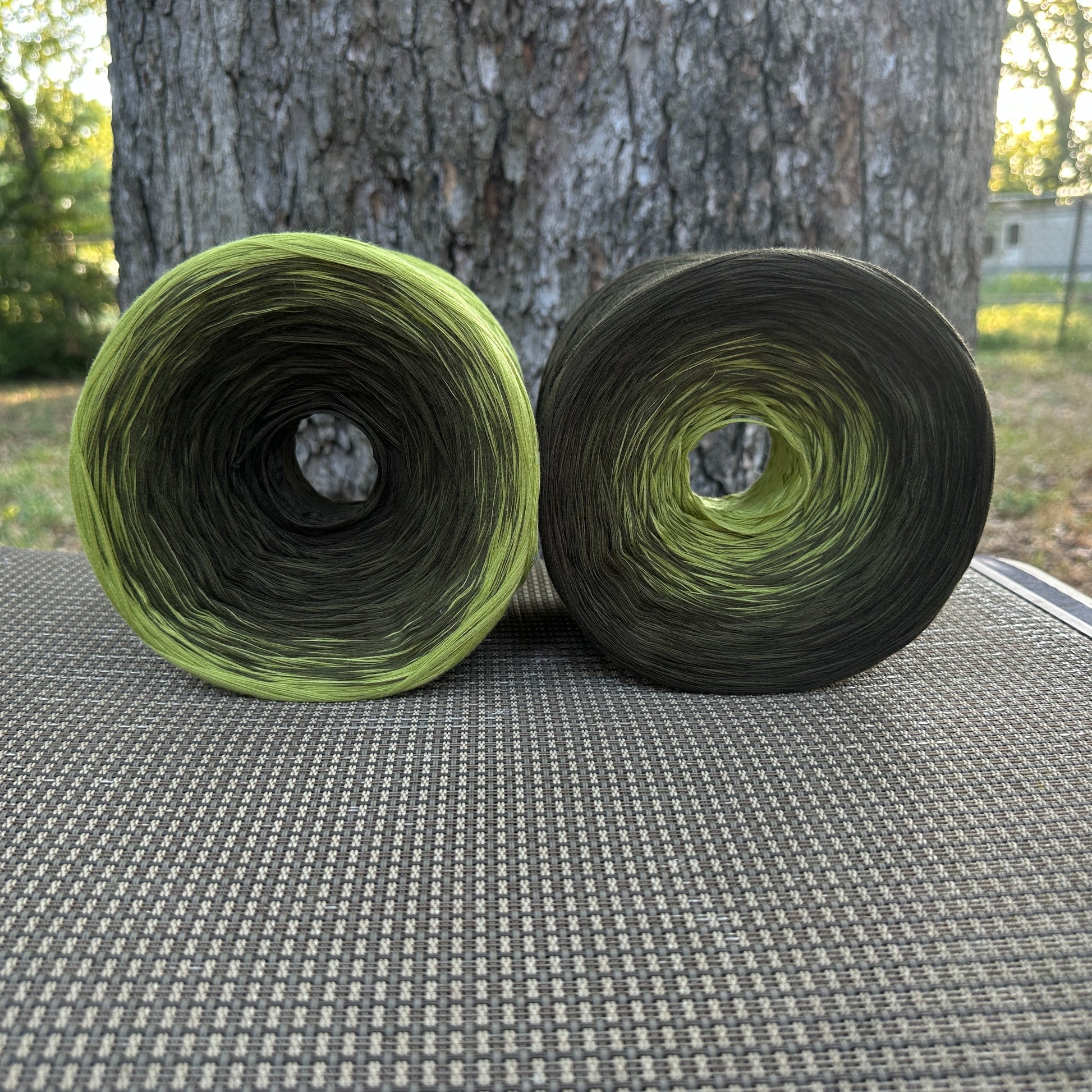 Hunter Green, 12ply cotton, Ombre Cotton Natural Fiber Yarn - Rena'sThreadandCrafts