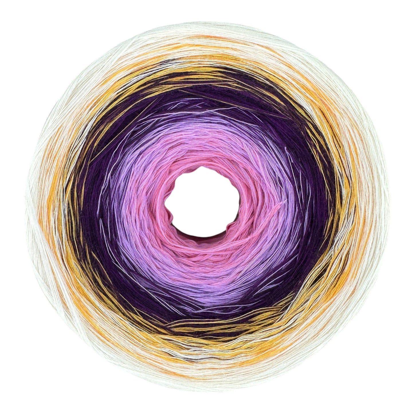 Iris , February Birth Flower, Gradient Cotton Natural Fiber Yarn - Rena'sThreadandCrafts