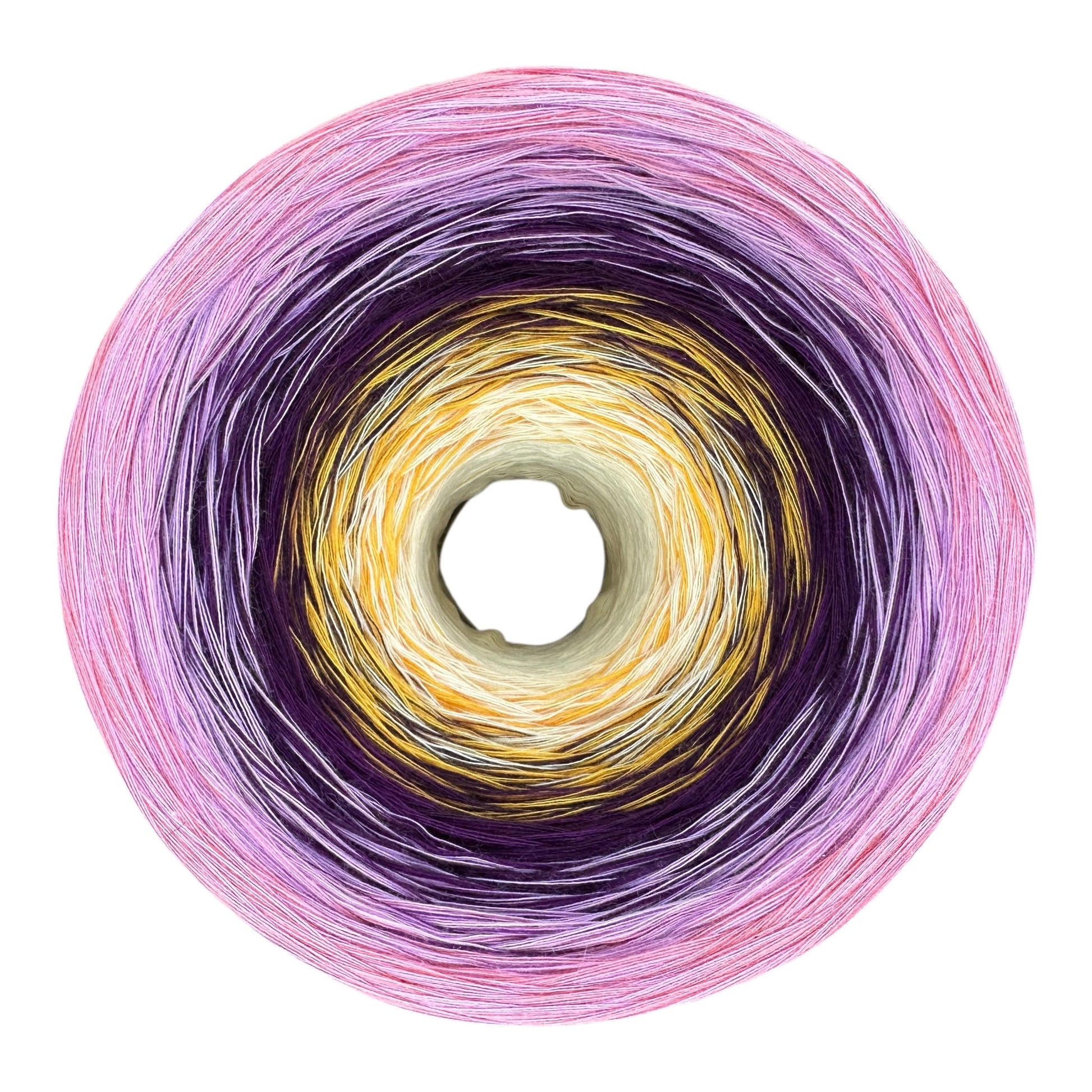 Iris , February Birth Flower, Gradient Cotton Natural Fiber Yarn - Rena'sThreadandCrafts