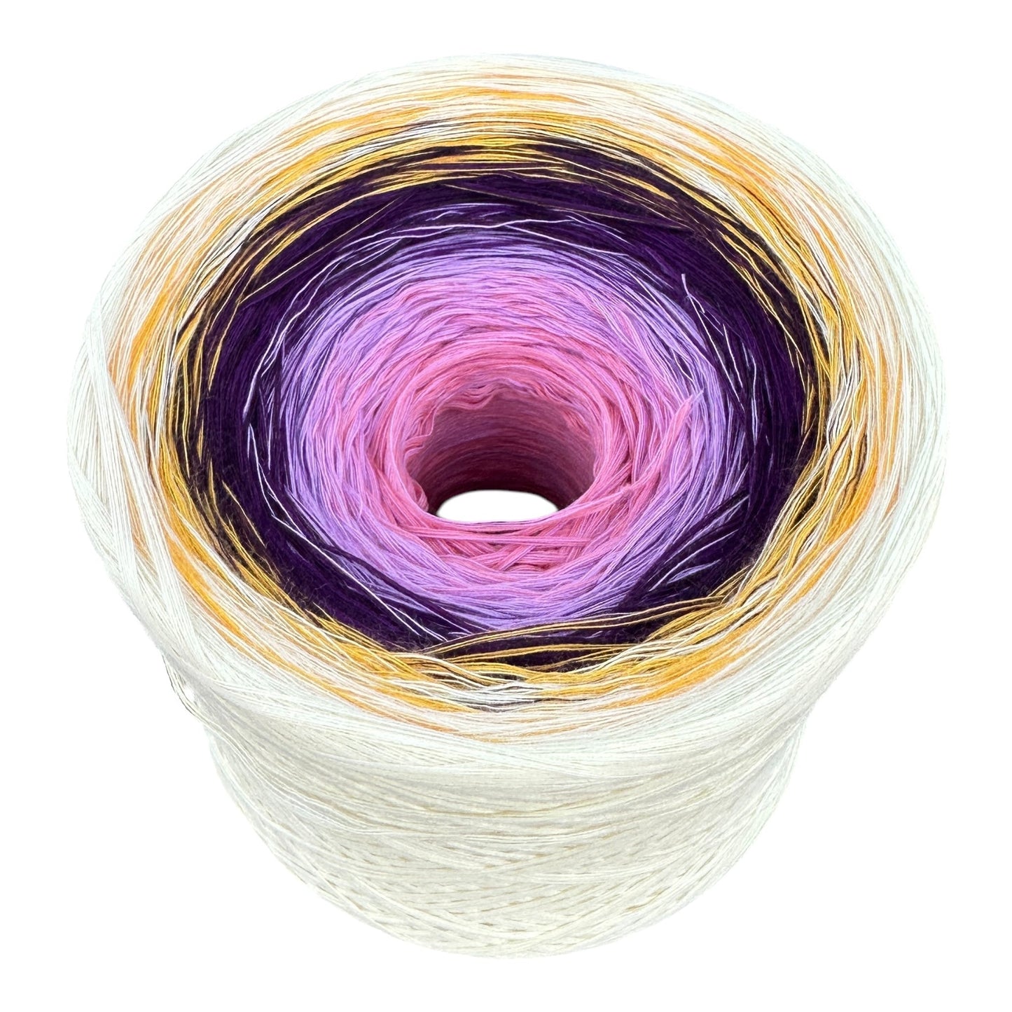 Iris , February Birth Flower, Gradient Cotton Natural Fiber Yarn - Rena'sThreadandCrafts