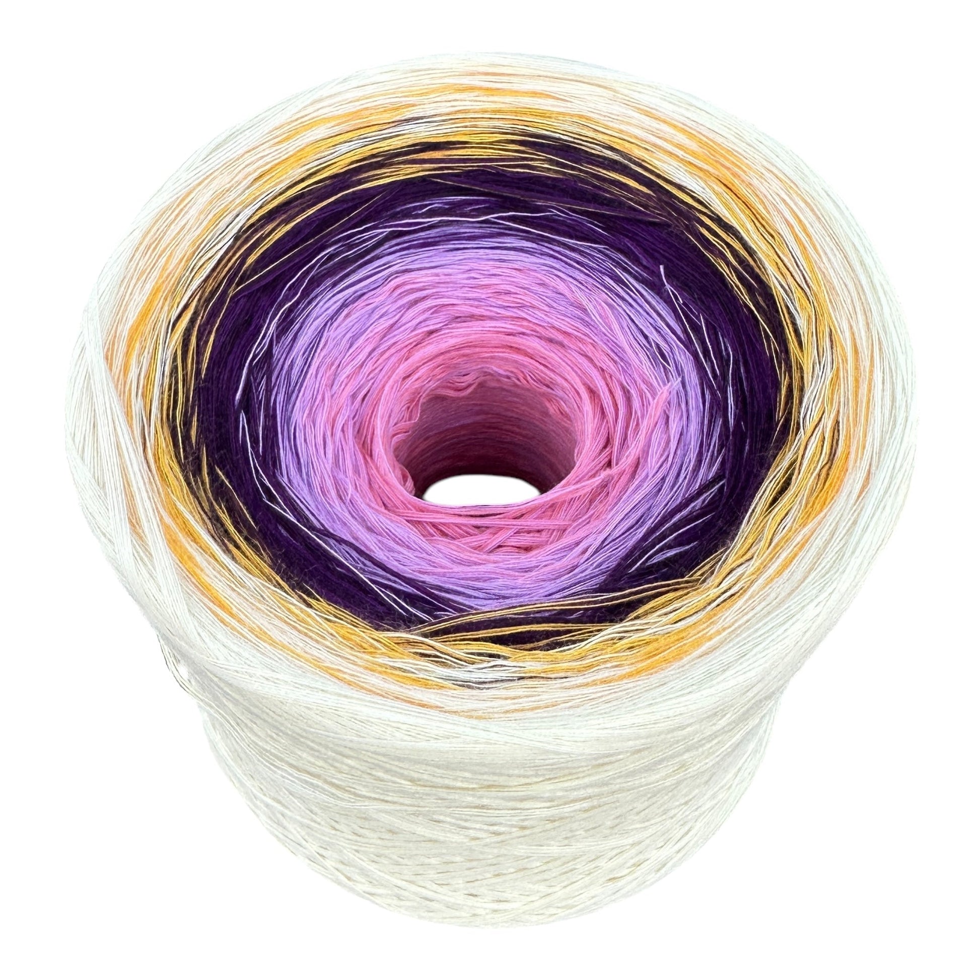 Iris , February Birth Flower, Gradient Cotton Natural Fiber Yarn - Rena'sThreadandCrafts