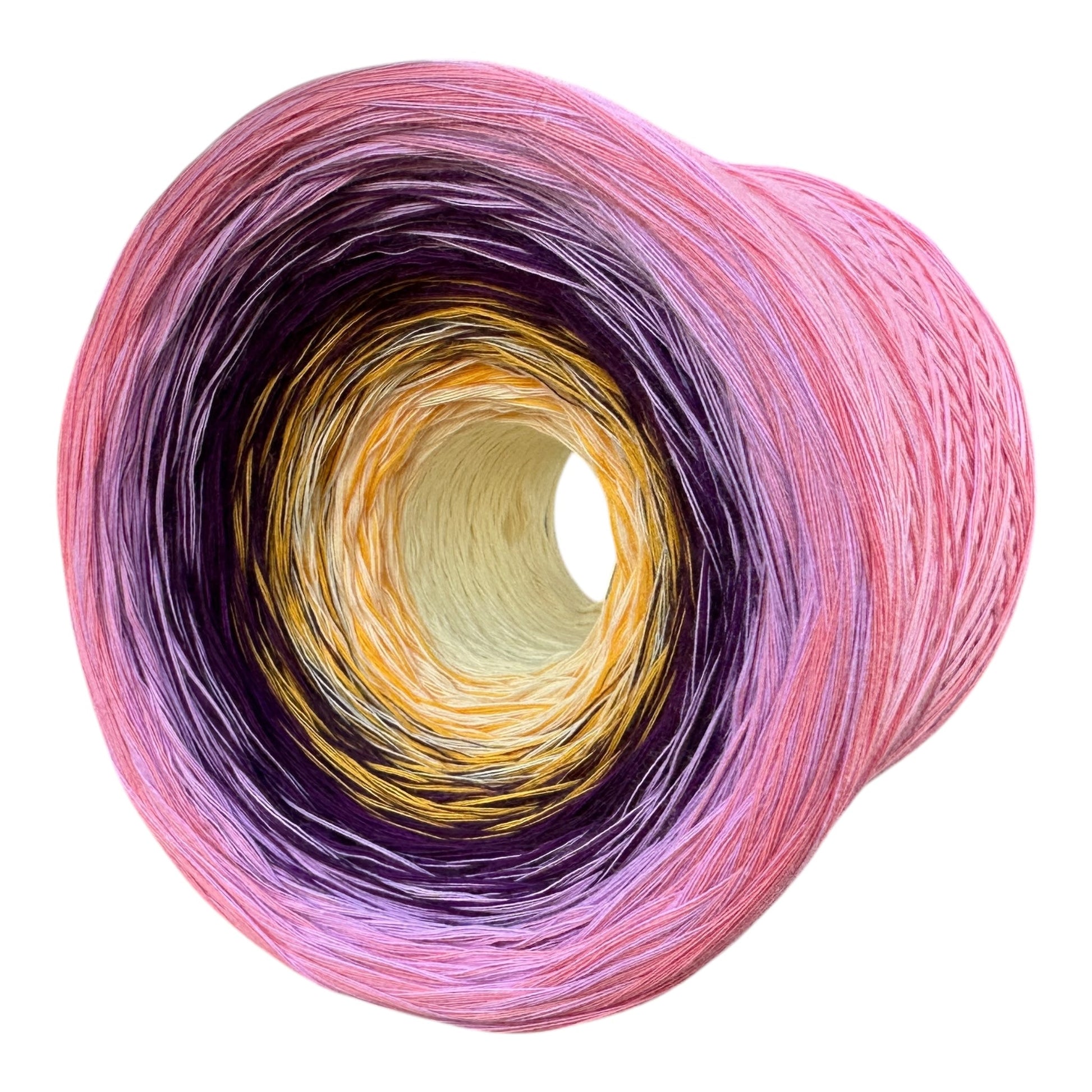 Iris , February Birth Flower, Gradient Cotton Natural Fiber Yarn - Rena'sThreadandCrafts