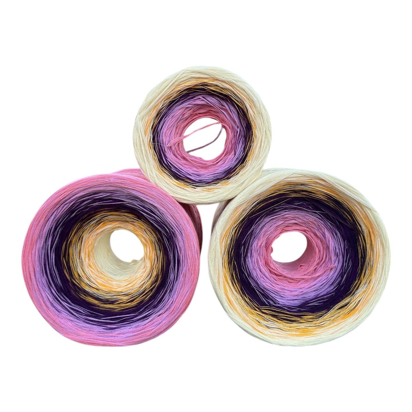 Iris , February Birth Flower, Gradient Cotton Natural Fiber Yarn - Rena'sThreadandCrafts