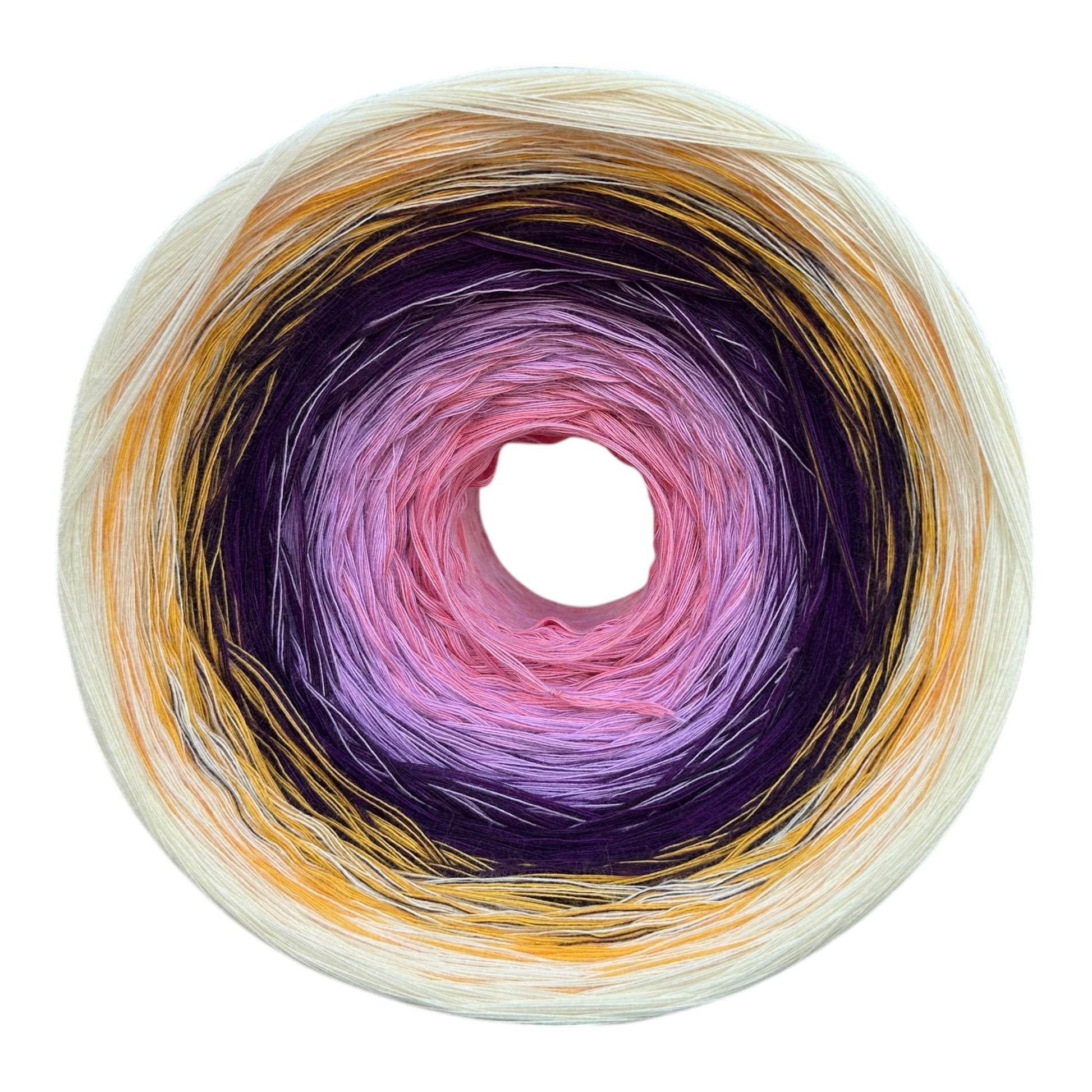 Iris , February Birth Flower, Gradient Cotton Natural Fiber Yarn - Rena'sThreadandCrafts