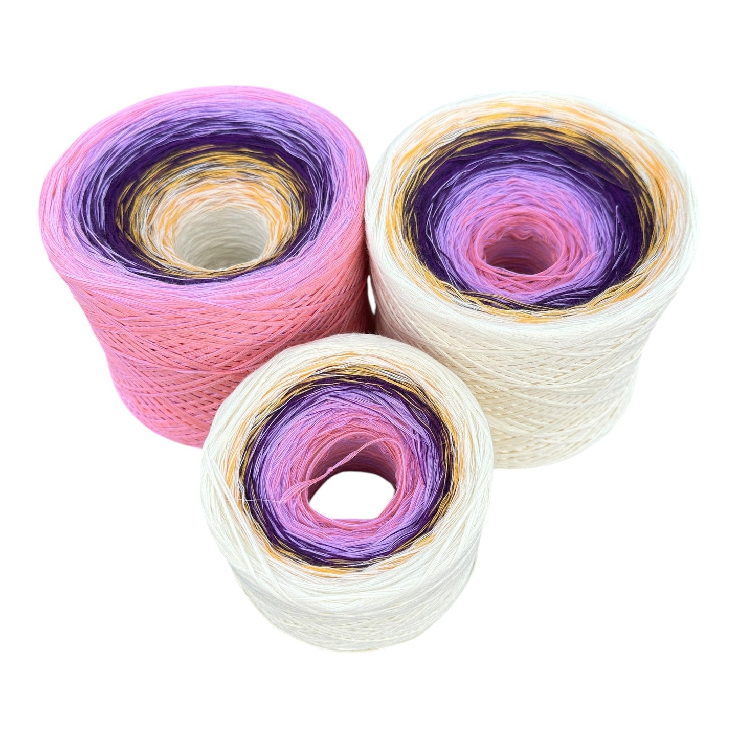 Iris , February Birth Flower, Gradient Cotton Natural Fiber Yarn - Rena'sThreadandCrafts