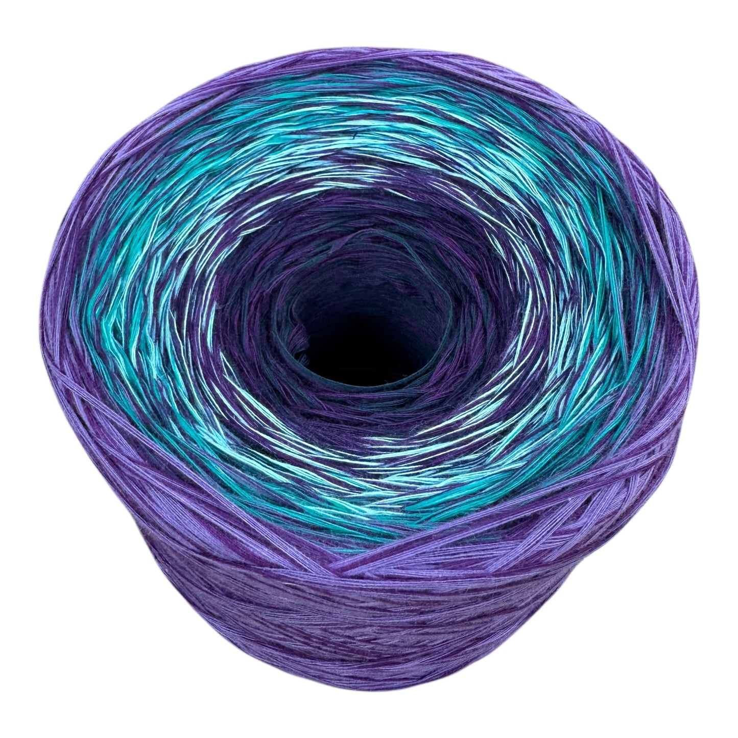 Michi Purple Teal Mix, Gradient Cotton Natural Fiber Yarn