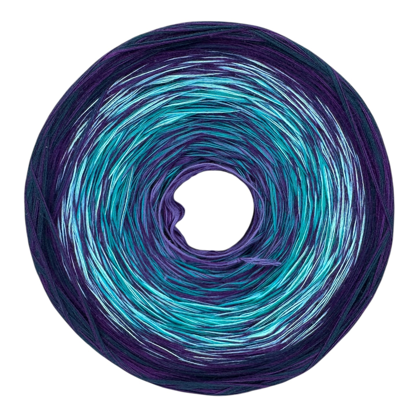 Michi Purple Teal Mix, Gradient Cotton Natural Fiber Yarn