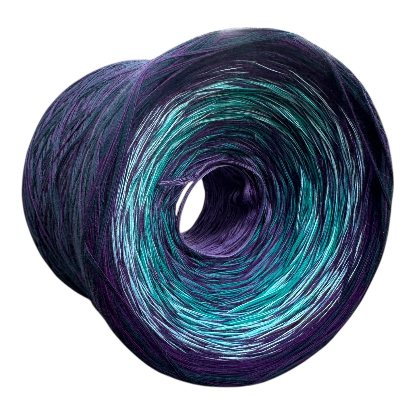 Michi Purple Teal Mix, Gradient Cotton Natural Fiber Yarn