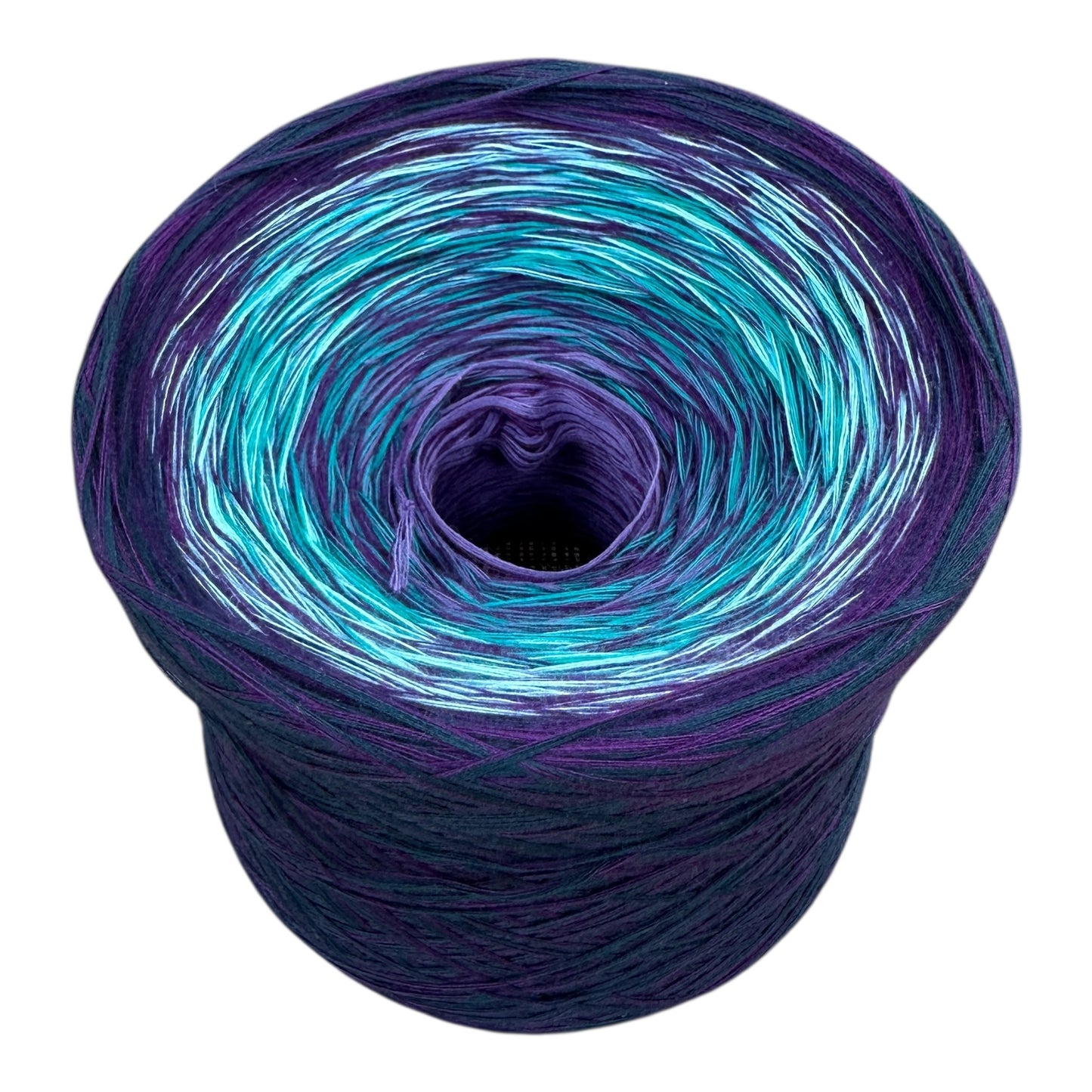 Michi Purple Teal Mix, Gradient Cotton Natural Fiber Yarn