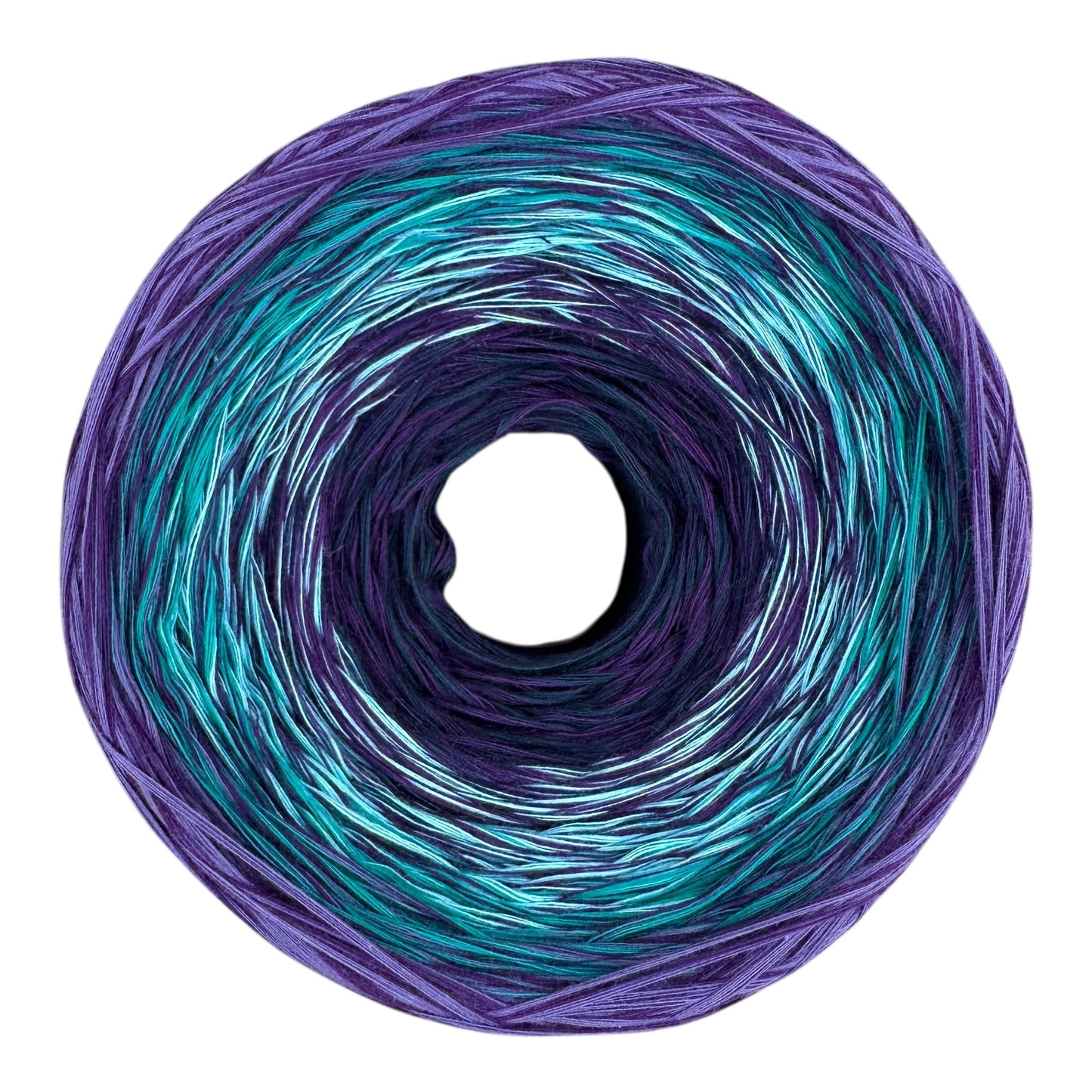 Michi Purple Teal Mix, Gradient Cotton Natural Fiber Yarn