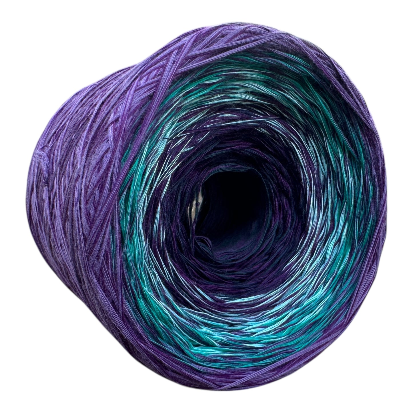 Michi Purple Teal Mix, Gradient Cotton Natural Fiber Yarn