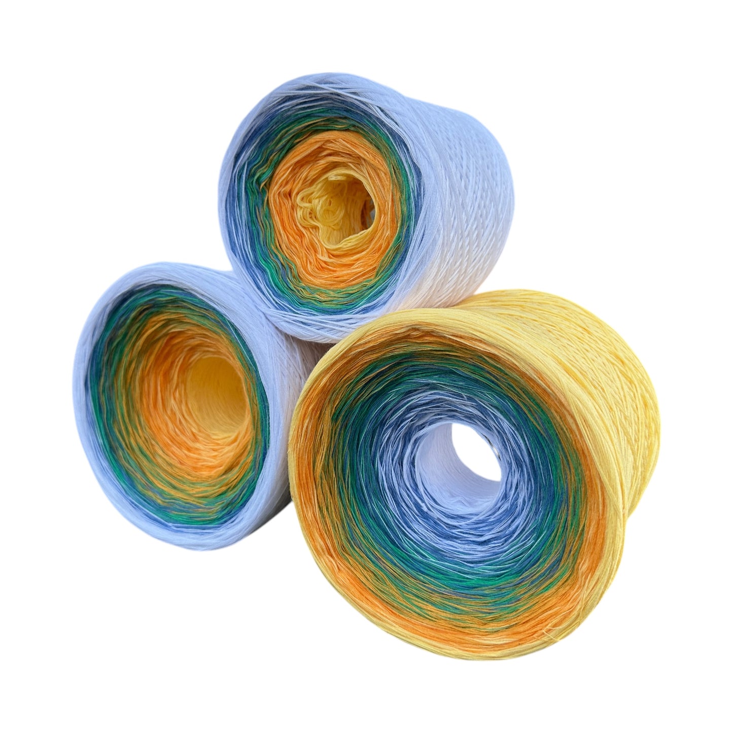 Mid Summer, Gradient Cotton Natural Fiber Yarn - Rena'sThreadandCrafts