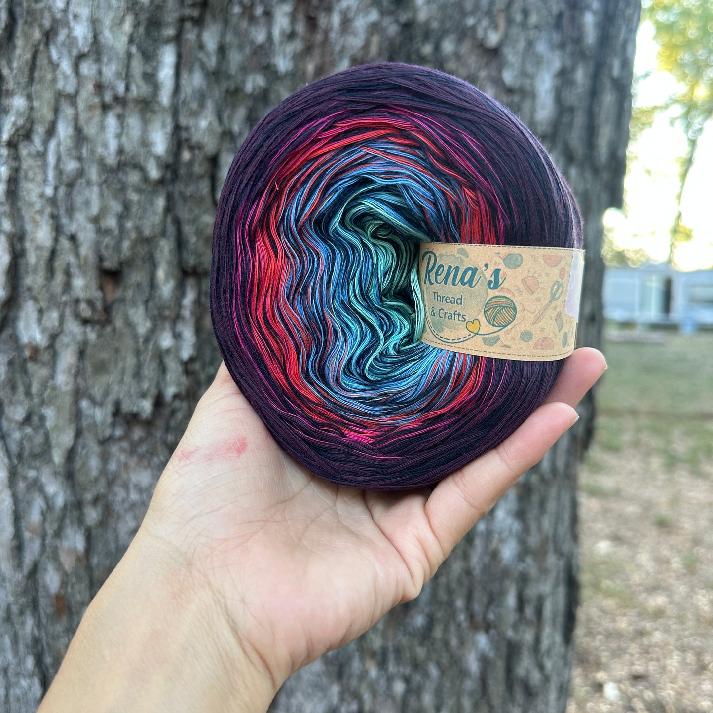 Orion Nebula, Gradient Cotton Natural Fiber Yarn