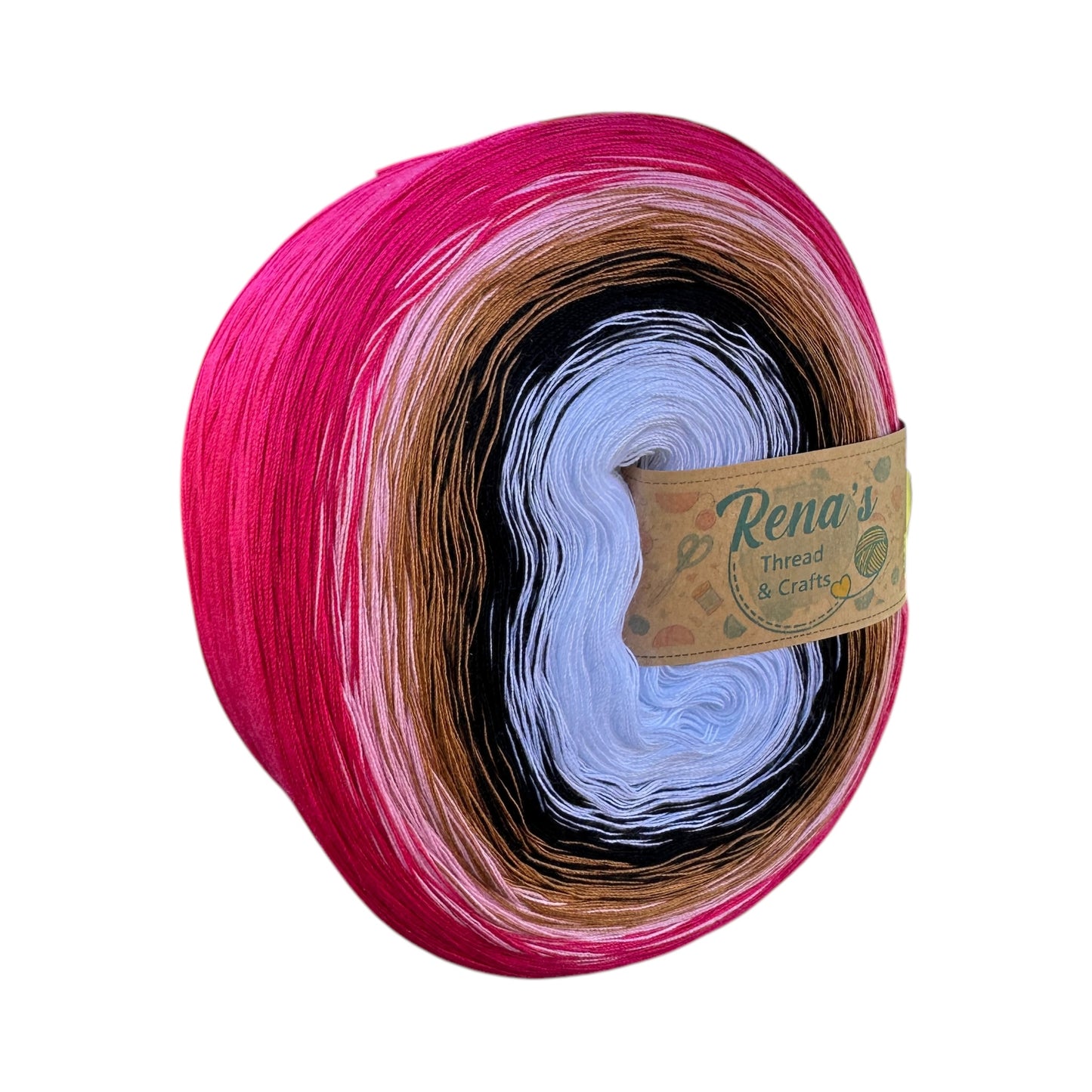 Pink Espresso, Polyester Gradient Yarn - Rena'sThreadandCrafts