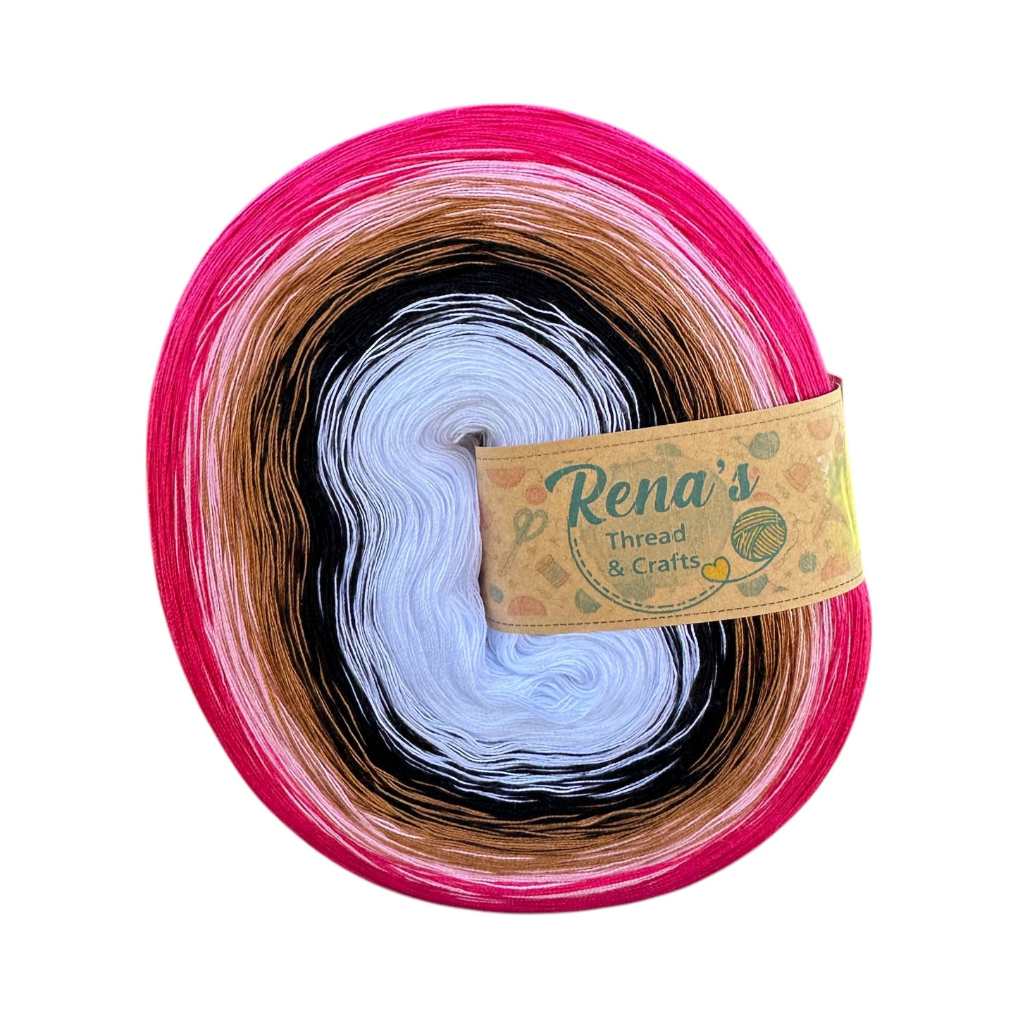 Pink Espresso, Polyester Gradient Yarn - Rena'sThreadandCrafts