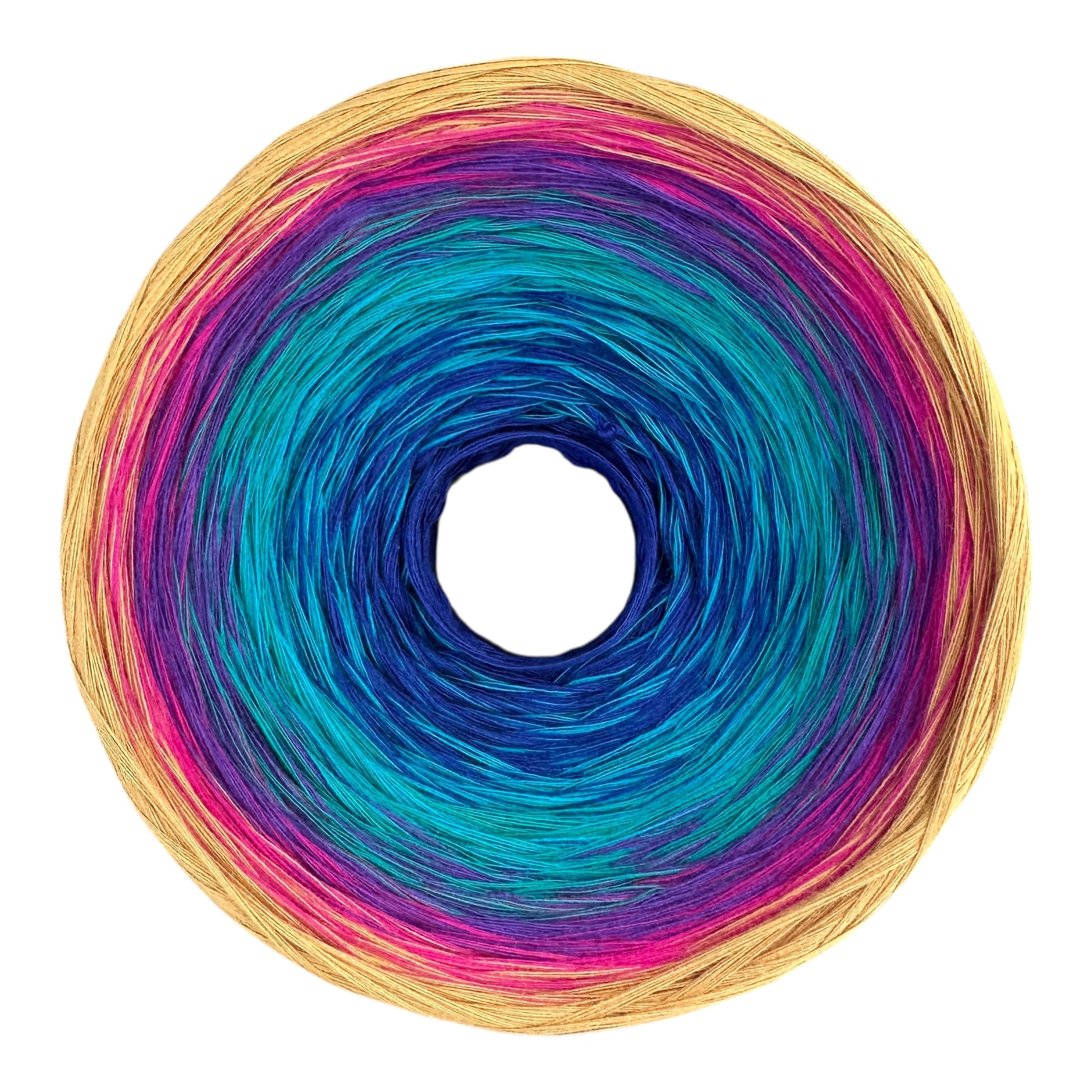 Playful Fleur - de lis, Gradient Cotton Natural Fiber Yarn - Rena'sThreadandCrafts