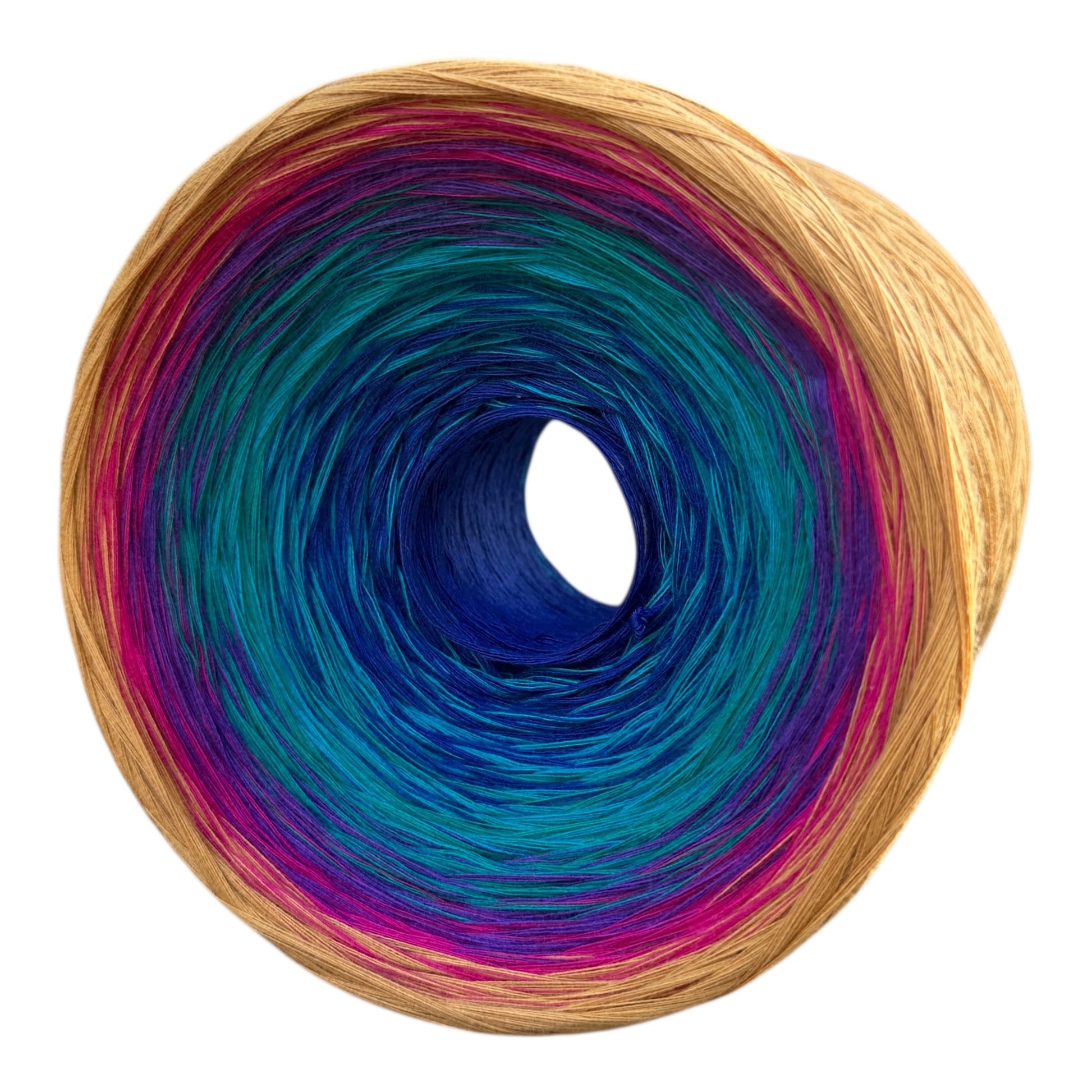 Playful Fleur - de lis, Gradient Cotton Natural Fiber Yarn - Rena'sThreadandCrafts