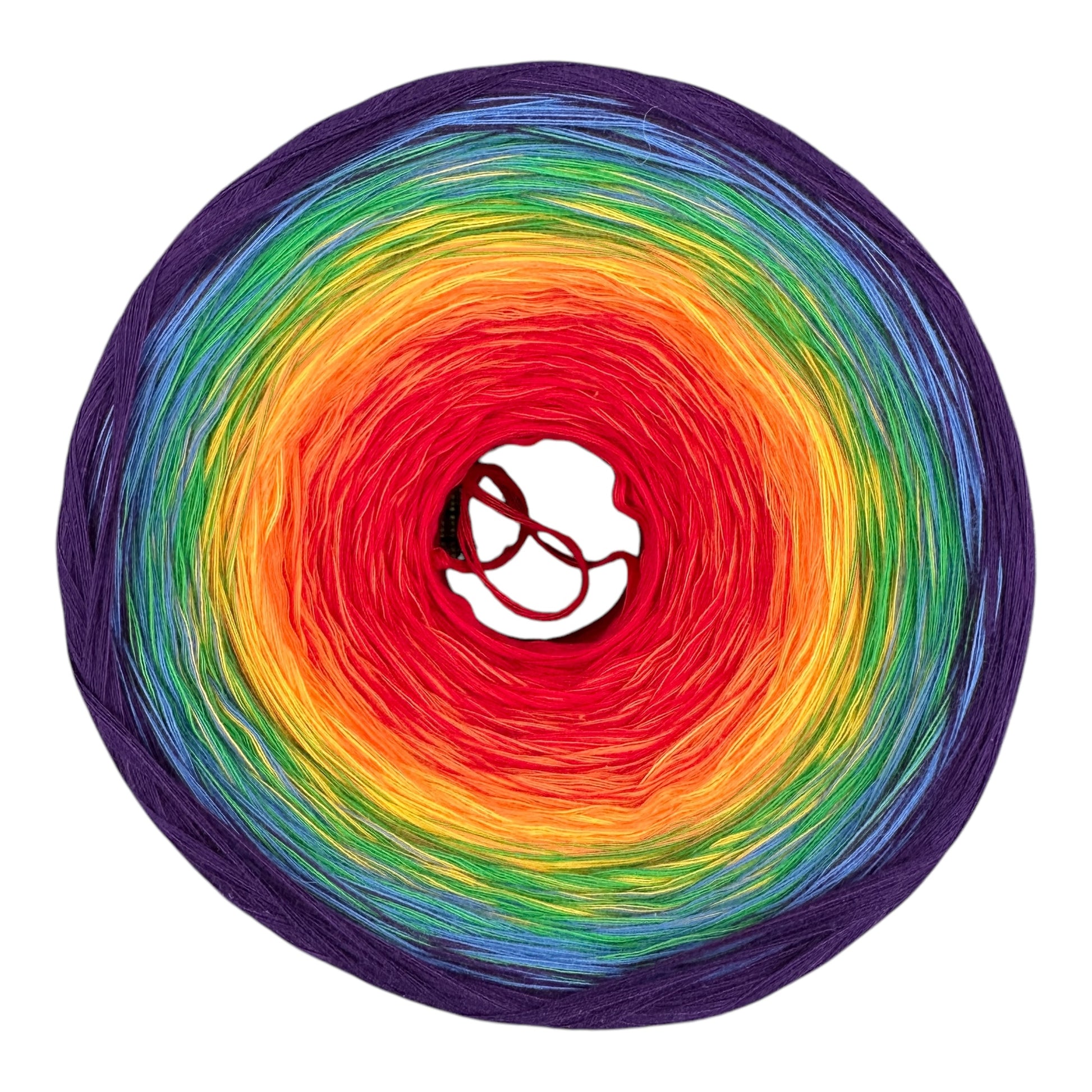 Rainbow Gradient Cotton Natural Fiber Yarn - Rena'sThreadandCrafts