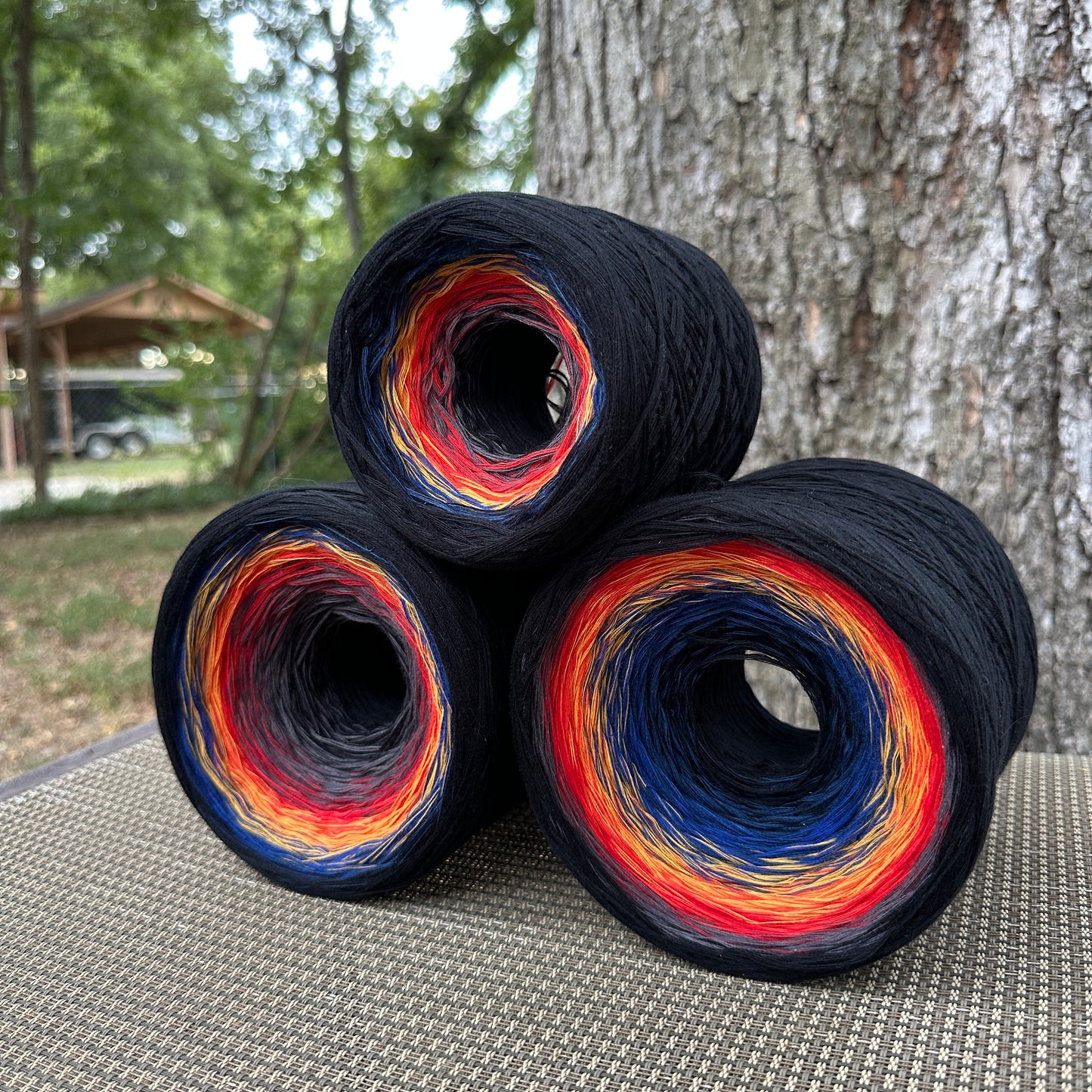 Rat King, Gradient Cotton Natural Fiber Yarn