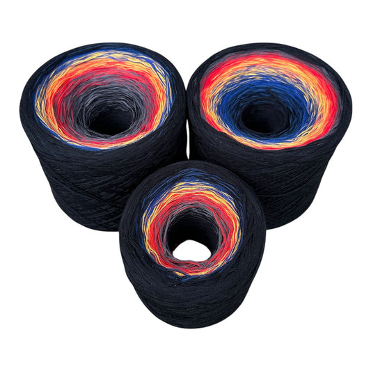 Rat King, Gradient Cotton Natural Fiber Yarn