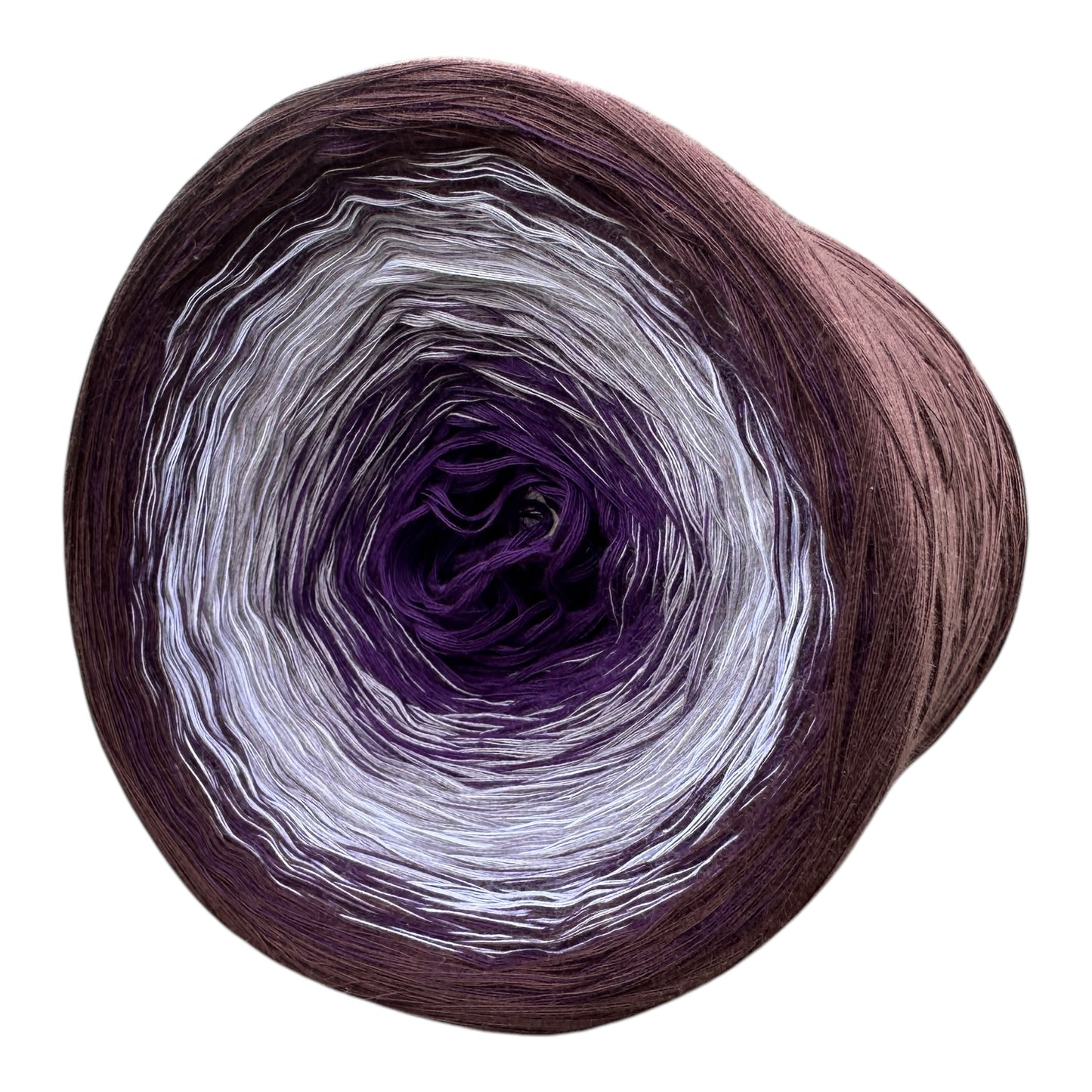 Rich Eggplant, Gradient Cotton Natural Fiber Yarn