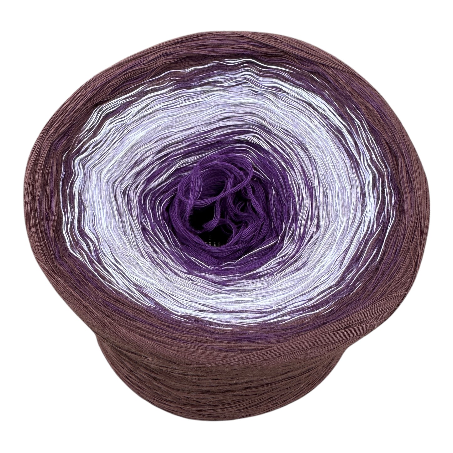 Rich Eggplant, Gradient Cotton Natural Fiber Yarn