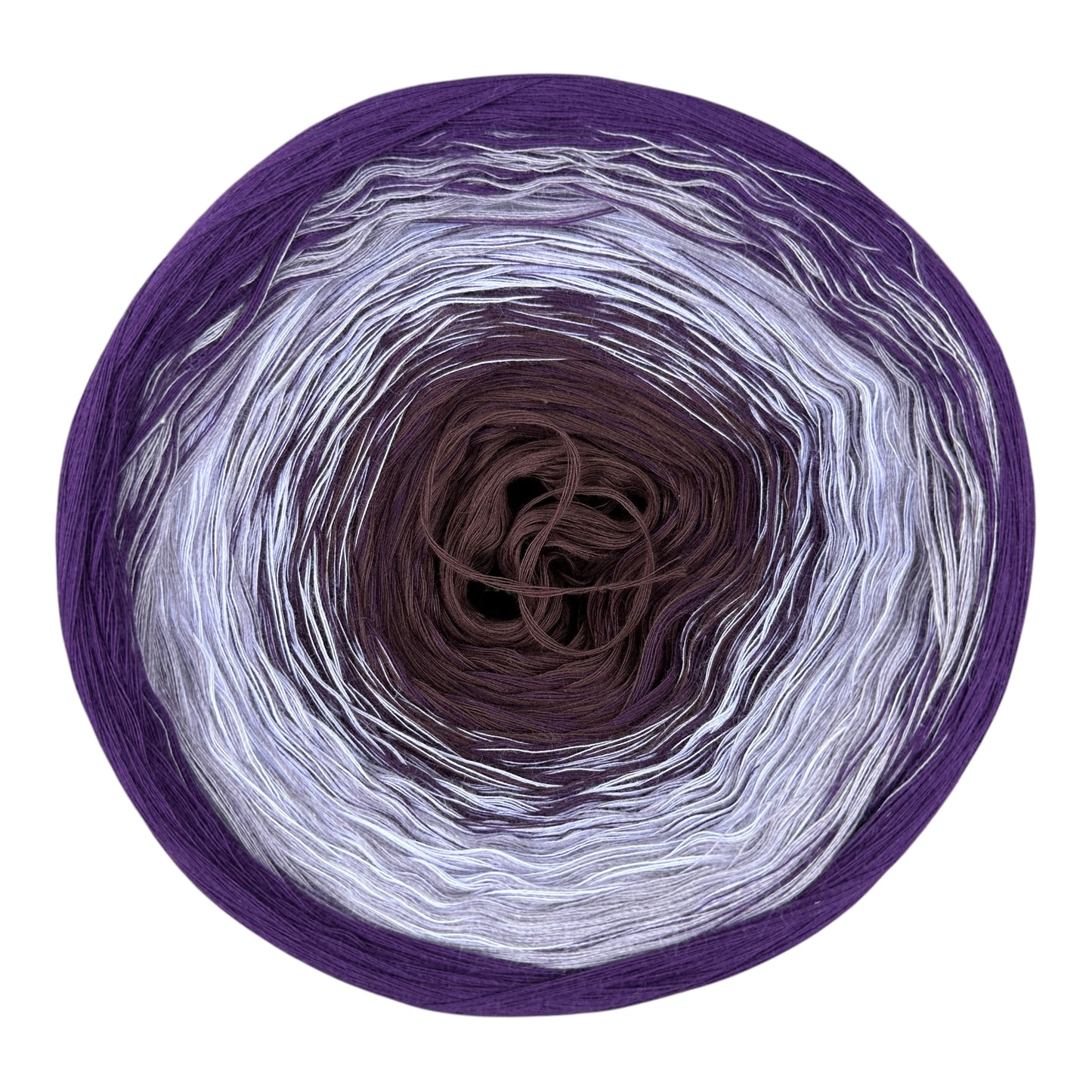 Rich Eggplant, Gradient Cotton Natural Fiber Yarn