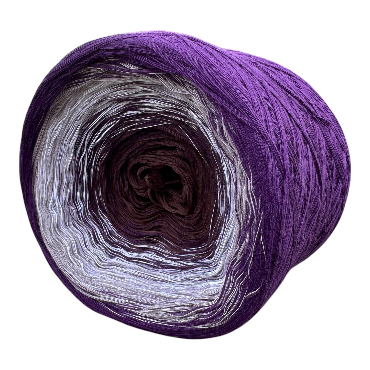 Rich Eggplant, Gradient Cotton Natural Fiber Yarn