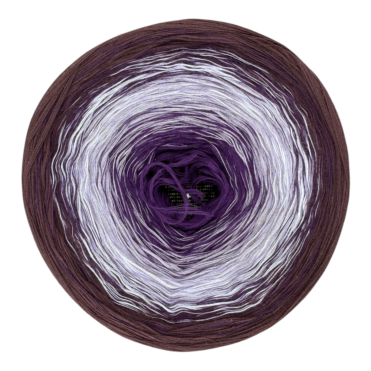 Rich Eggplant, Gradient Cotton Natural Fiber Yarn
