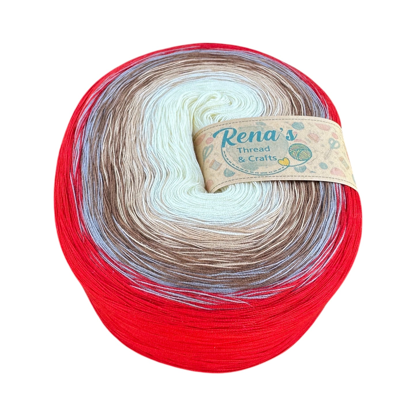 Scarlet, Polyester Gradient Yarn - Rena'sThreadandCrafts