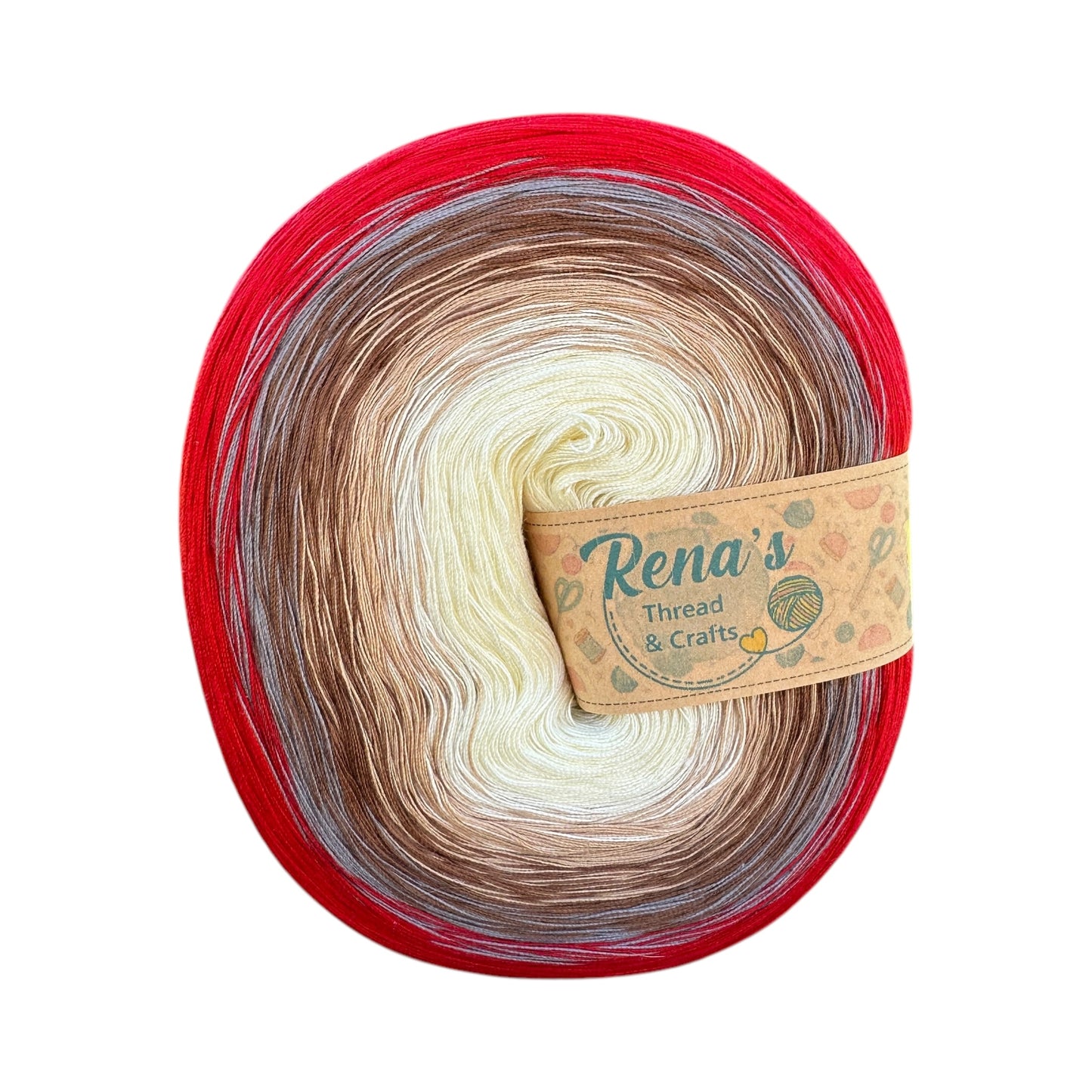 Scarlet, Polyester Gradient Yarn - Rena'sThreadandCrafts