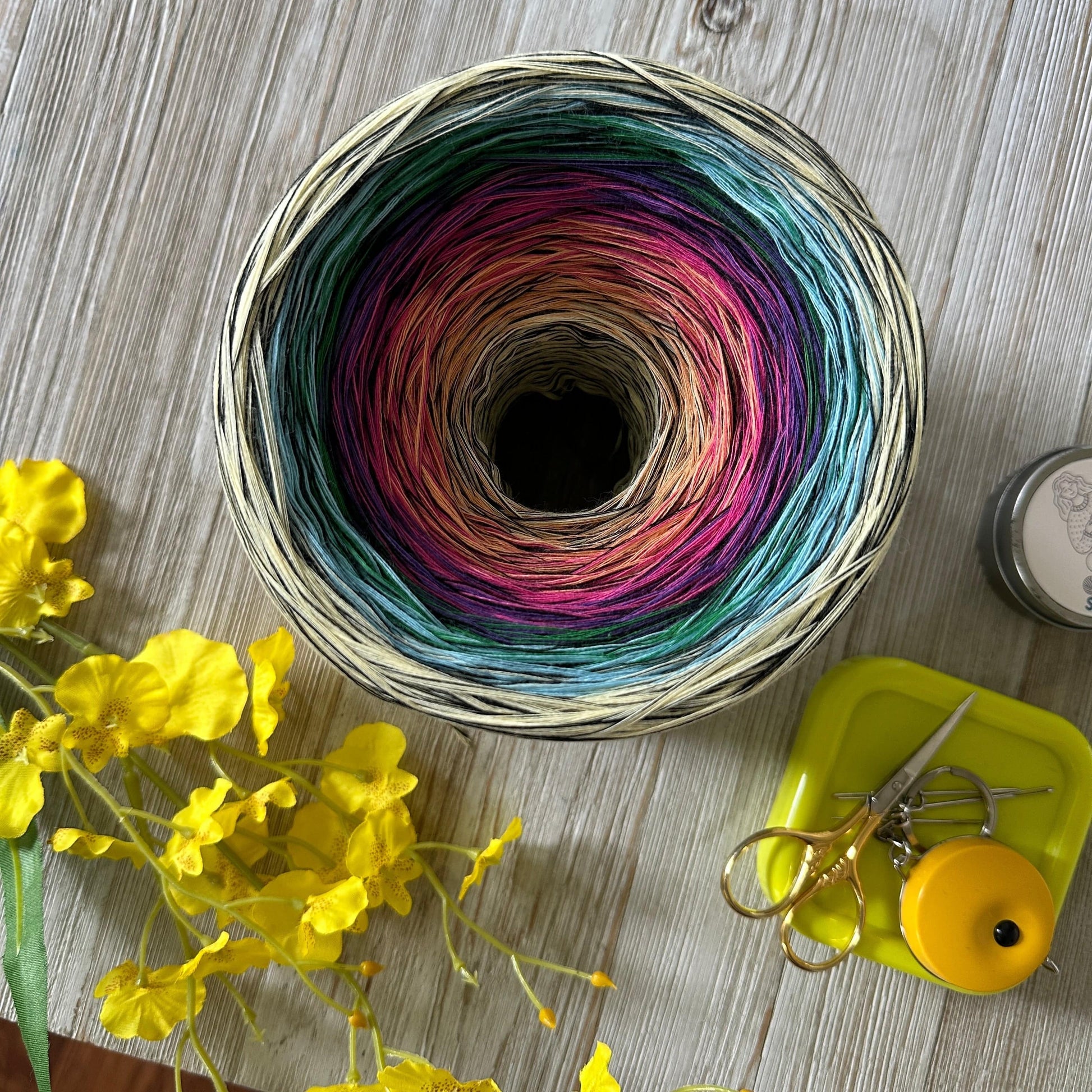 Stained Glass Inspired 8PLY Cotton Gradient Cake Yarn-Cotton Yarn, 8PLY-Rena'sThreadandCrafts-Rena'sThreadandCrafts