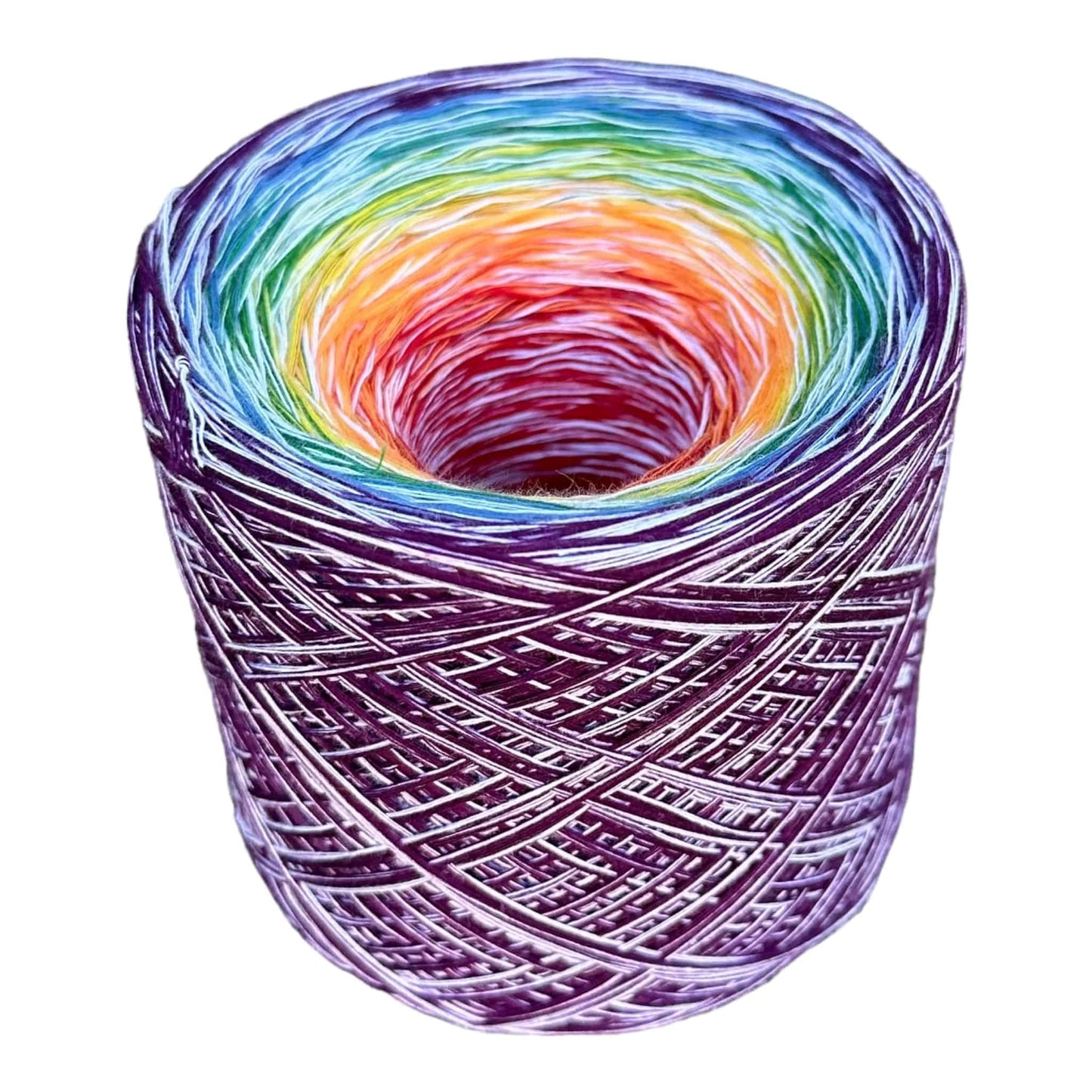 Swirl Rainbow 8PLY Cotton Gradient Cake Yarn-Cotton Yarn, 8PLY-800-Renas Thread and Crafts