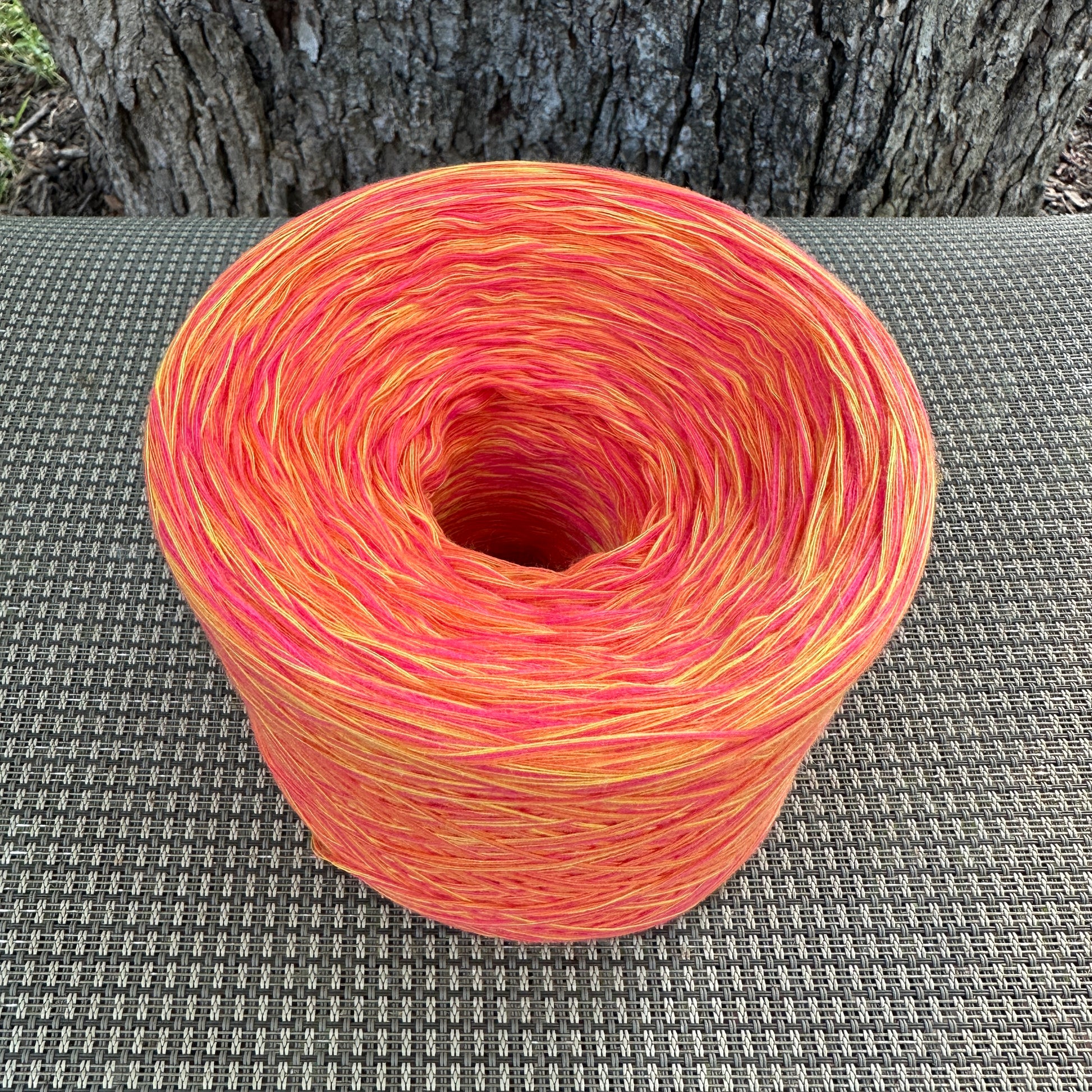 Tahitian Punch , Variegated Cotton Natural Fiber Yarn - Rena'sThreadandCrafts