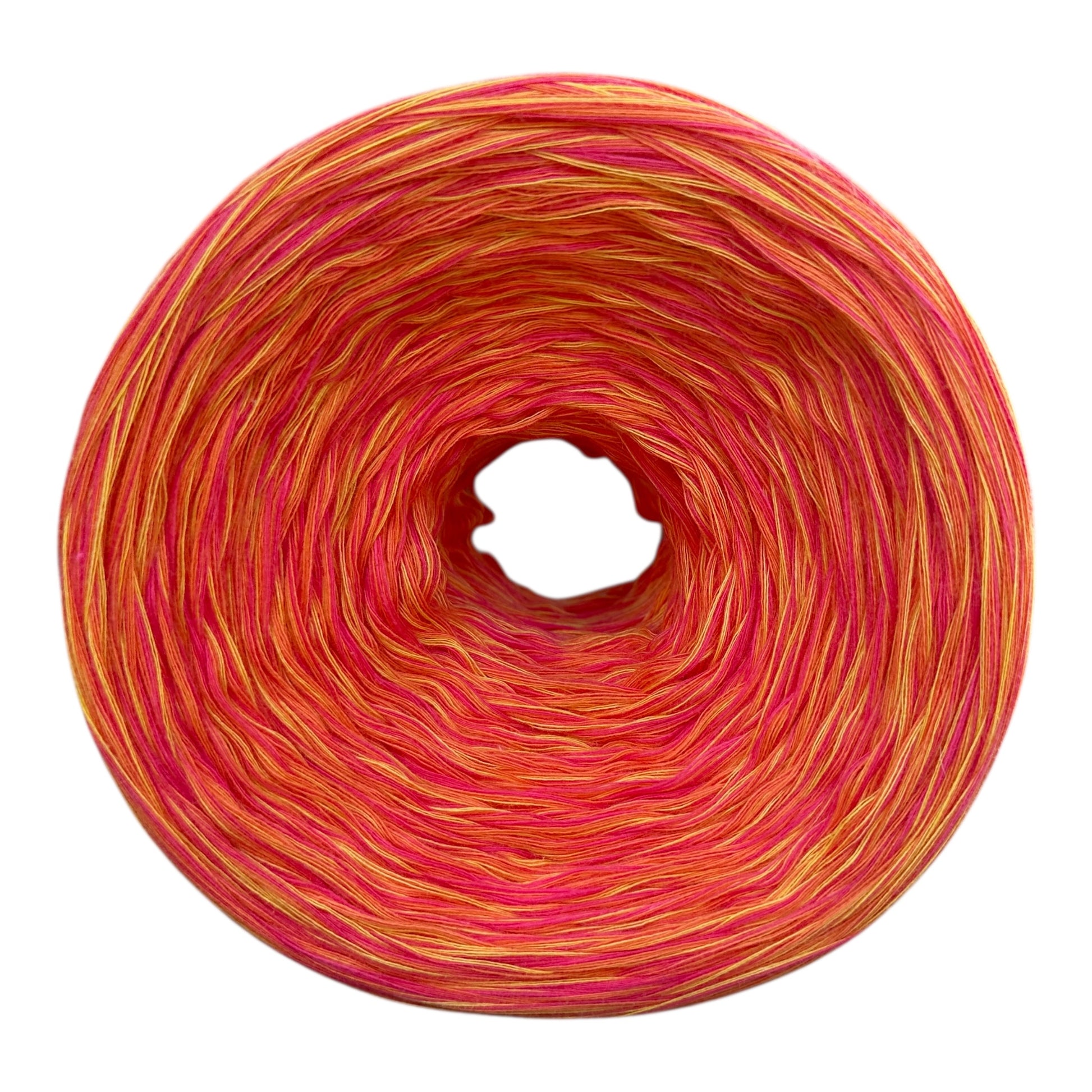 Tahitian Punch , Variegated Cotton Natural Fiber Yarn - Rena'sThreadandCrafts