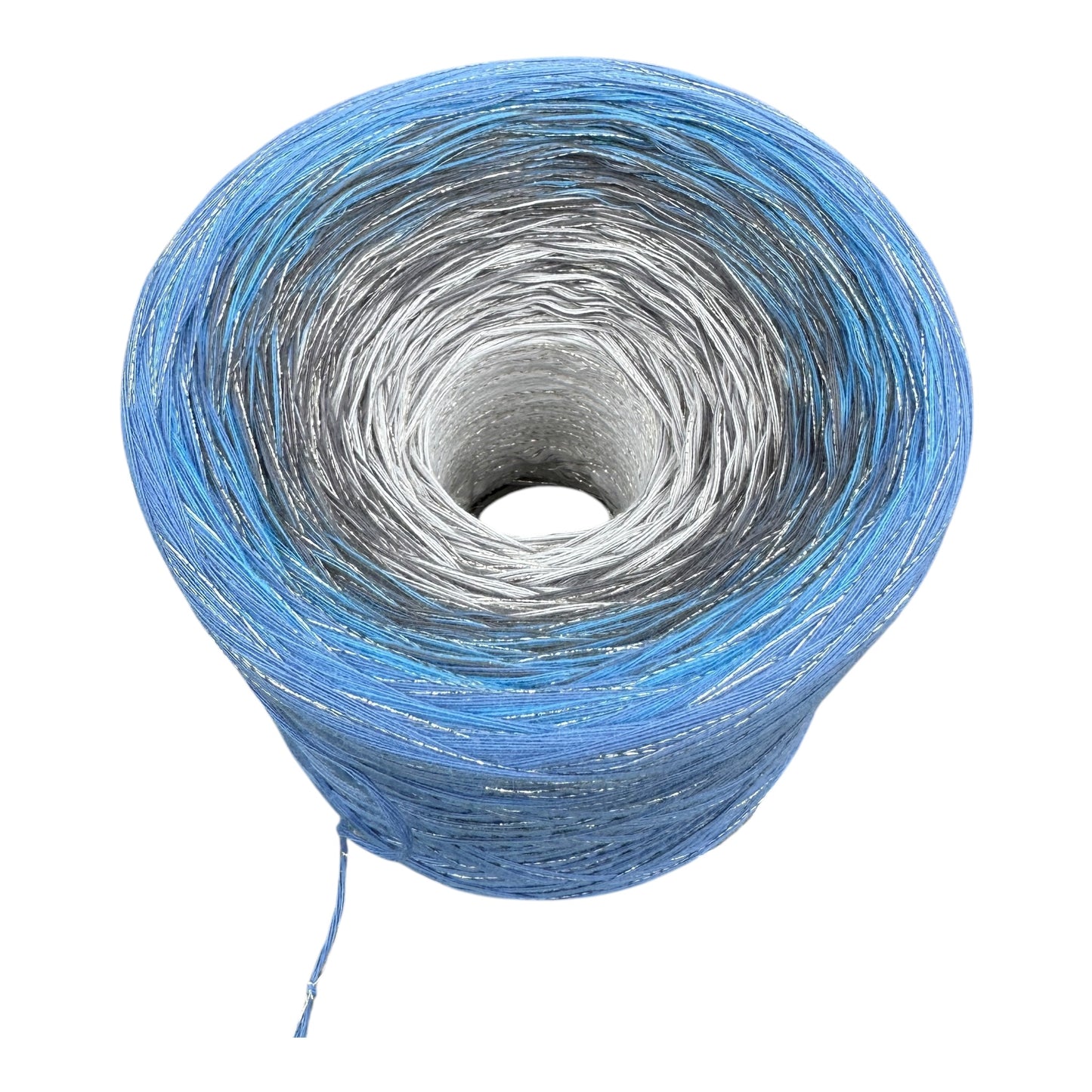 Tied With Love : Blue & Gray, Gradient Yarn With Sparkle - Rena'sThreadandCrafts