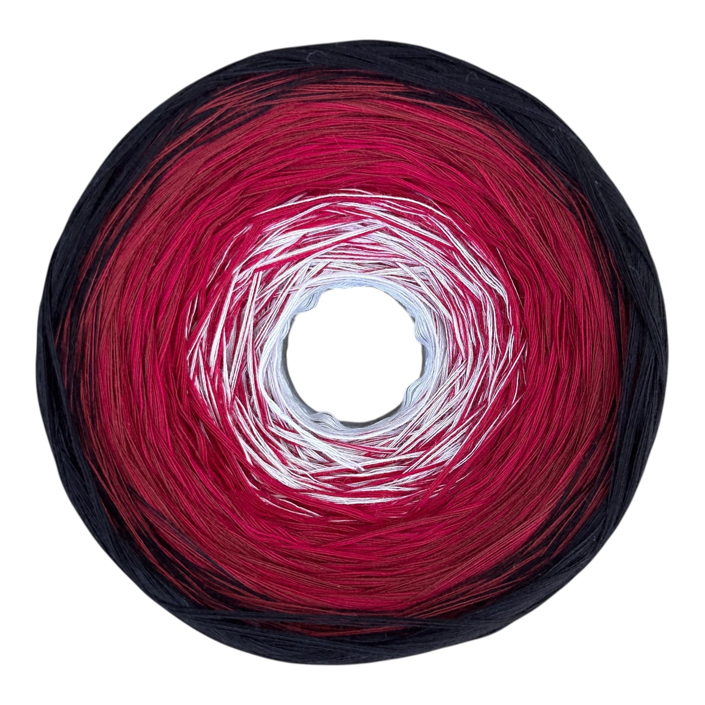 Tied With Love : Red & Gray, Gradient Cotton Natural Fiber Yarn