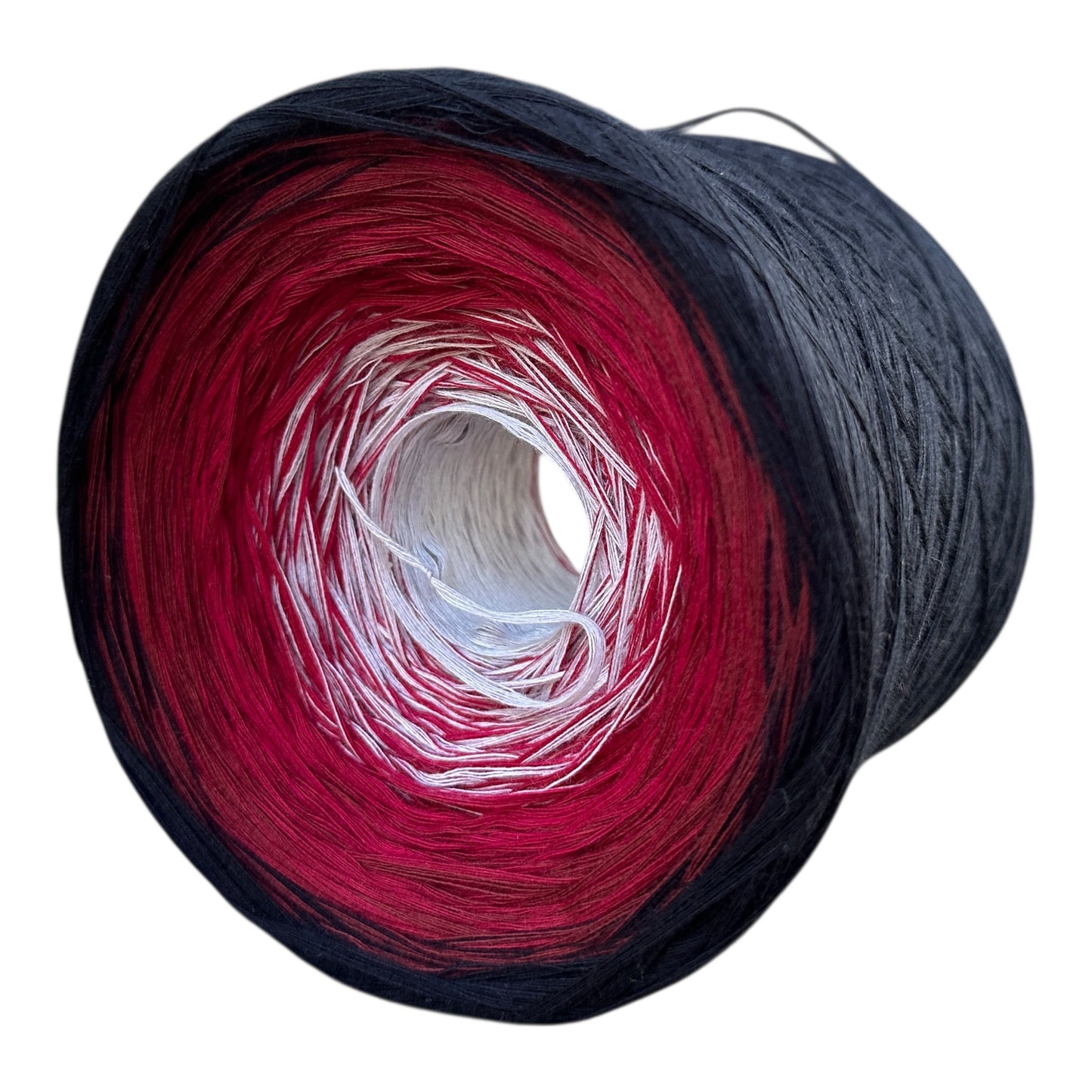 Tied With Love : Red & Gray, Gradient Cotton Natural Fiber Yarn