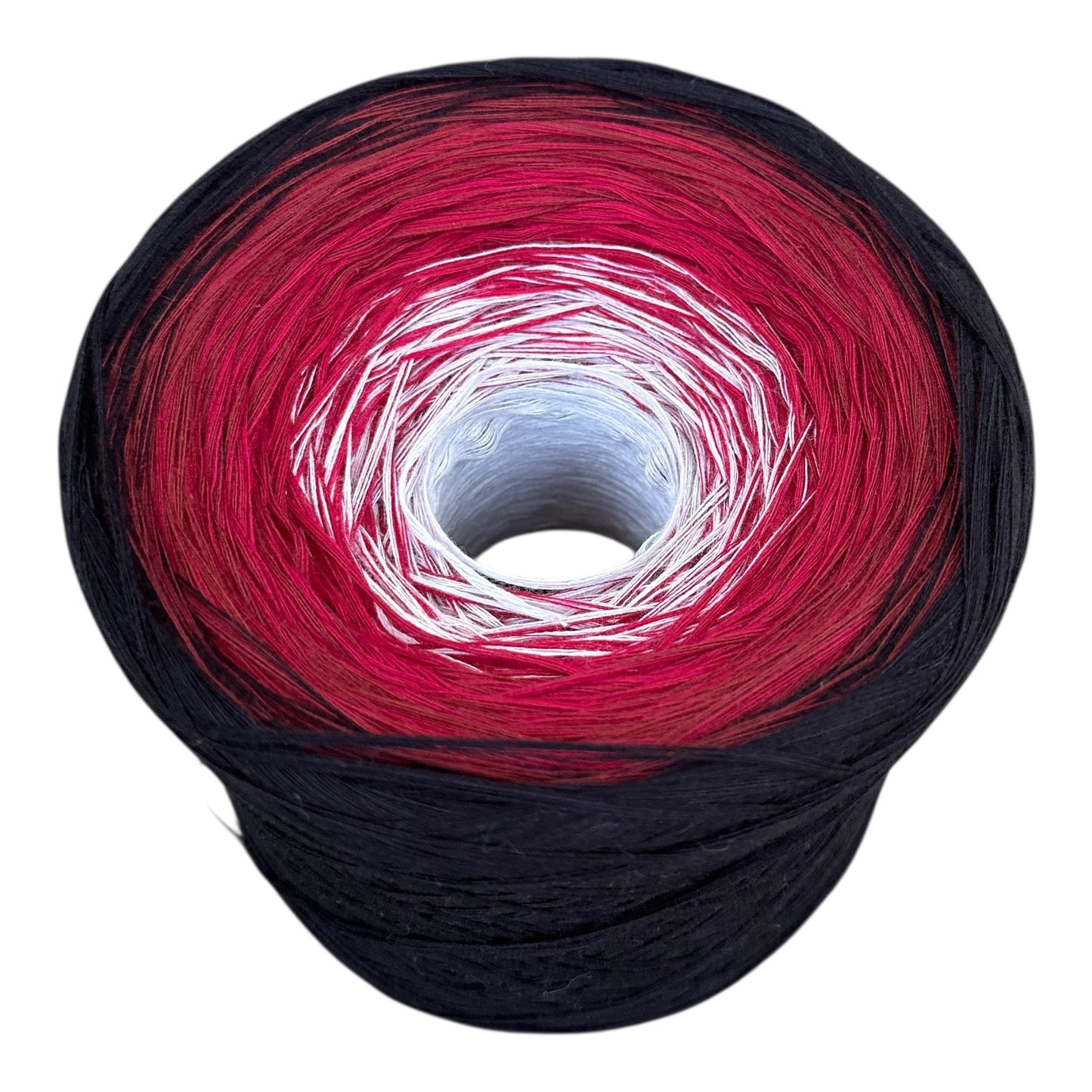 Tied With Love : Red & Gray, Gradient Cotton Natural Fiber Yarn