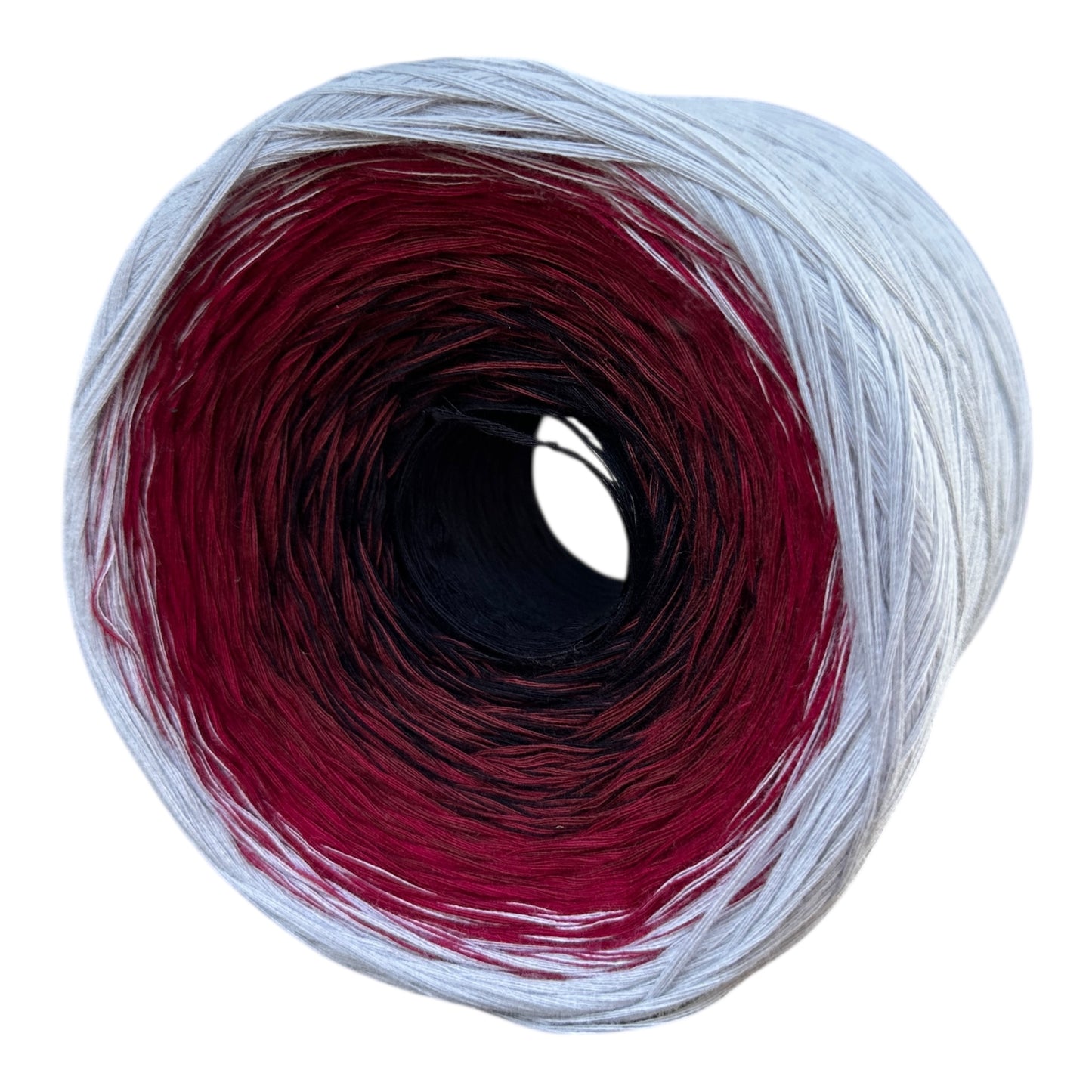 Tied With Love : Red & Gray, Gradient Cotton Natural Fiber Yarn